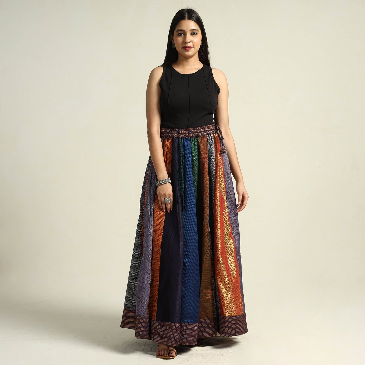 Khun Patchwork 24 Kali Cotton Long Skirt 10
