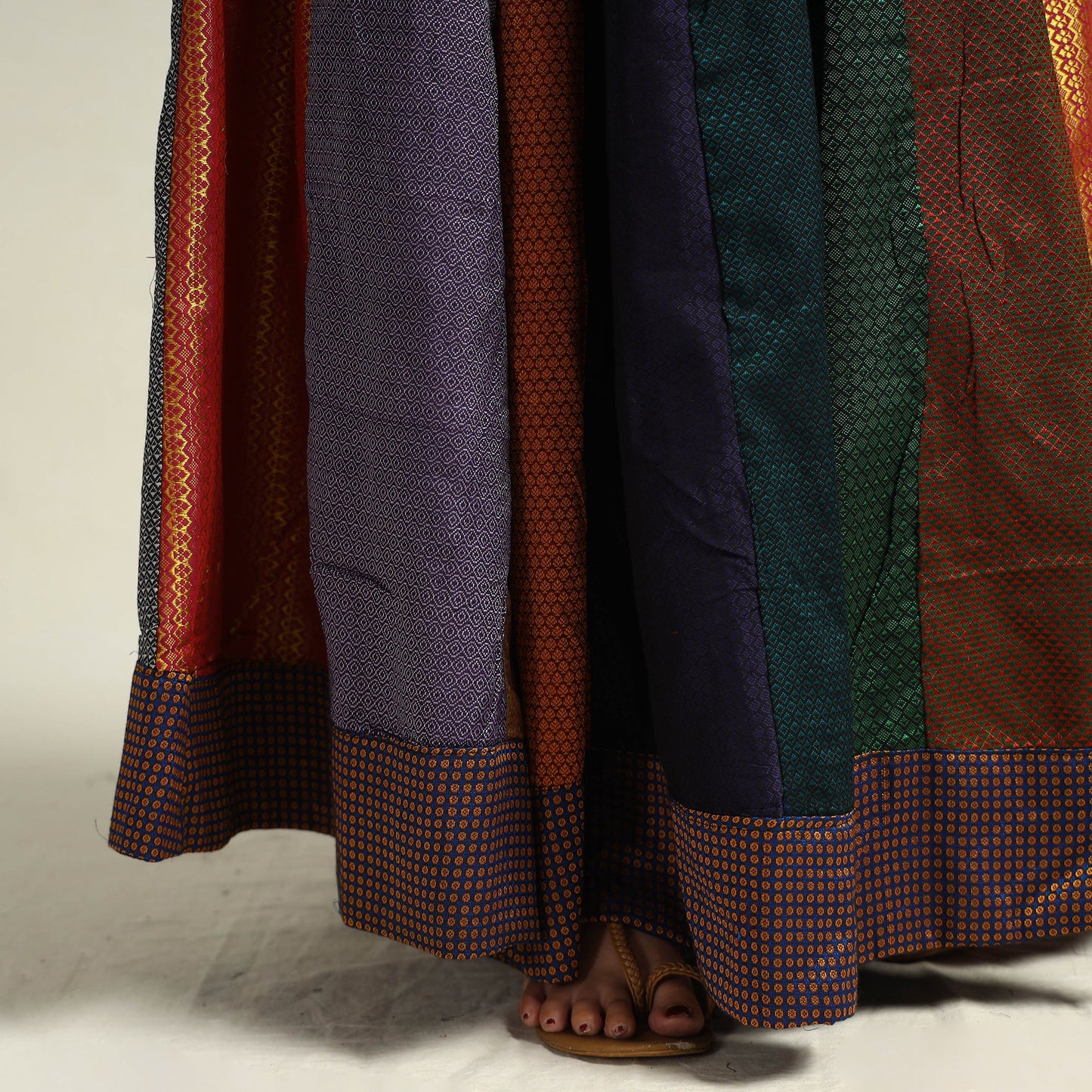 Khun Patchwork 24 Kali Cotton Long Skirt 10