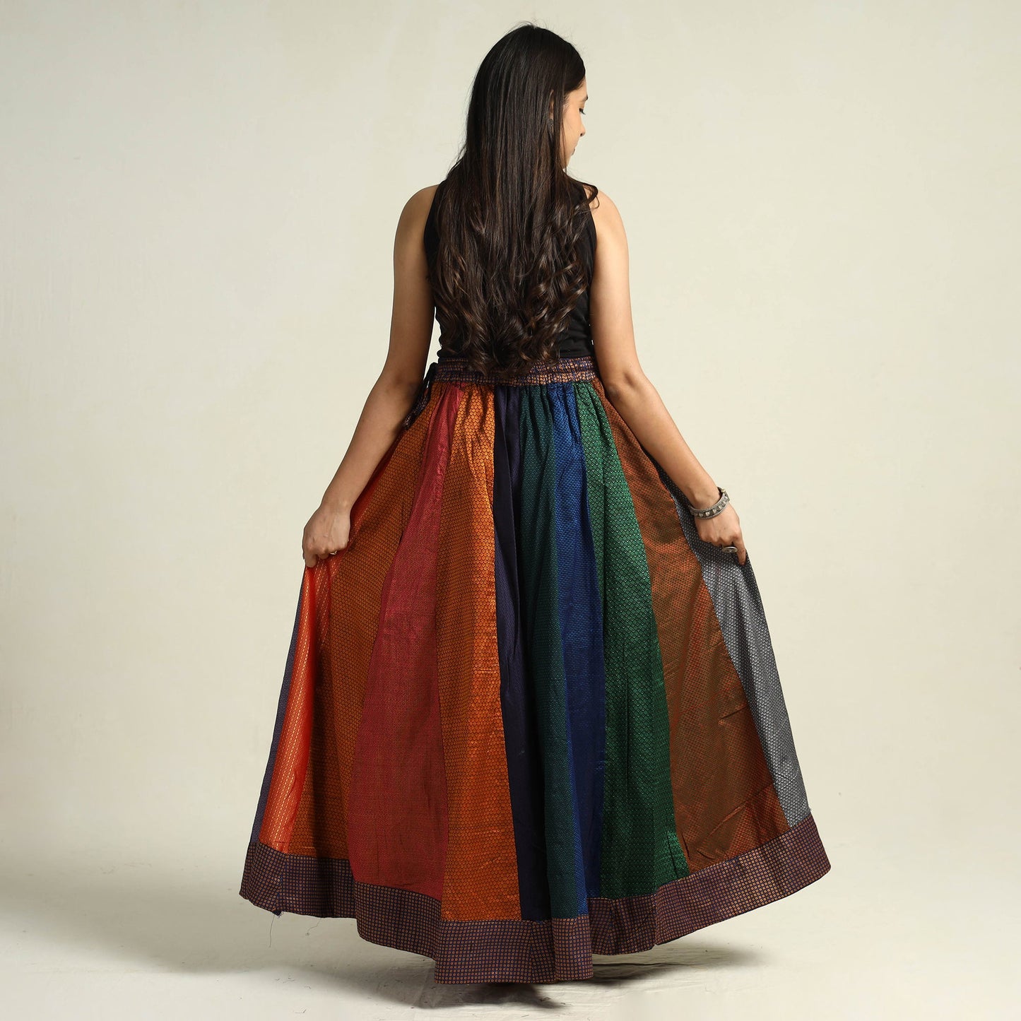 Khun Patchwork 24 Kali Cotton Long Skirt 10
