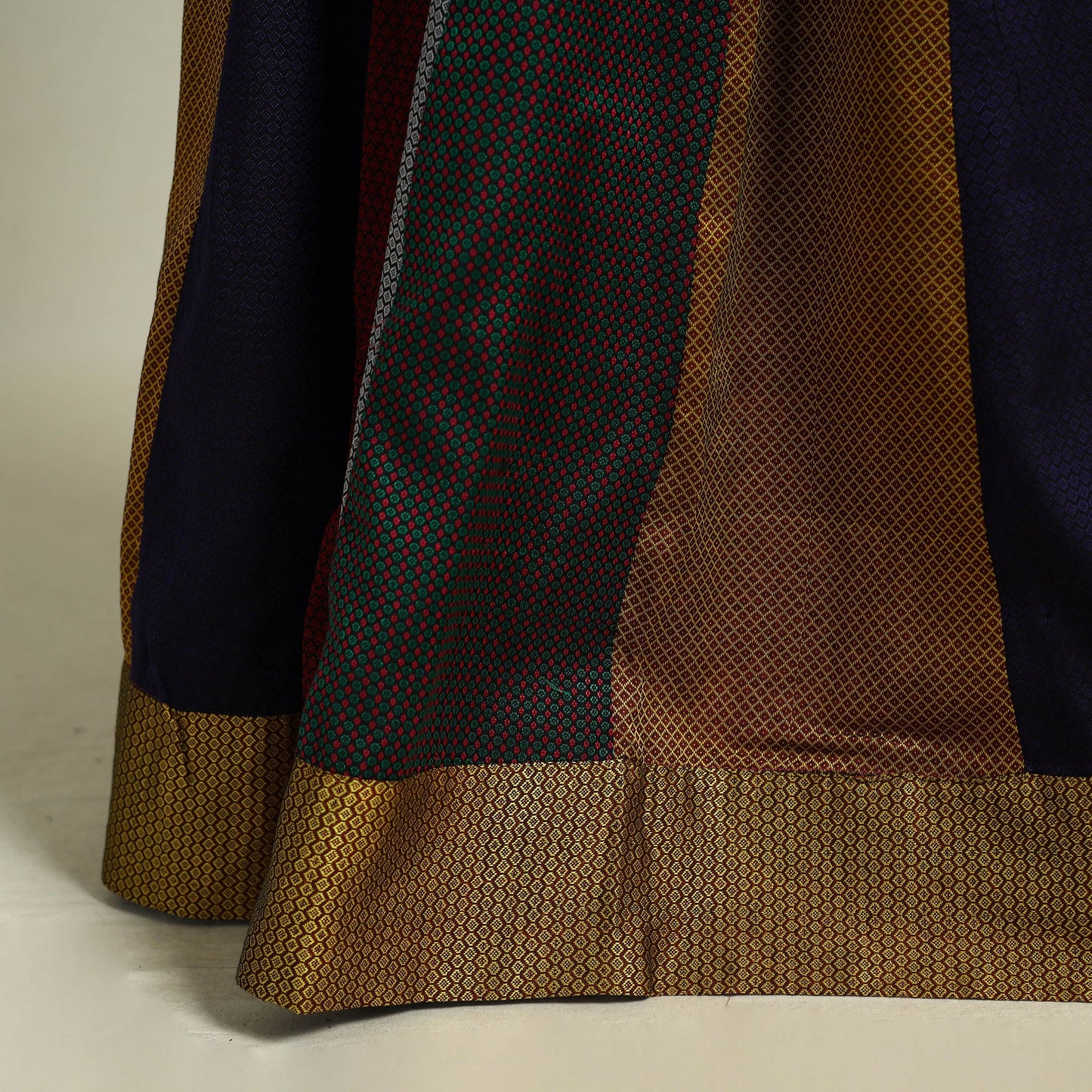 Multicolor Khun Patchwork 24 Kali Cotton Long Skirt