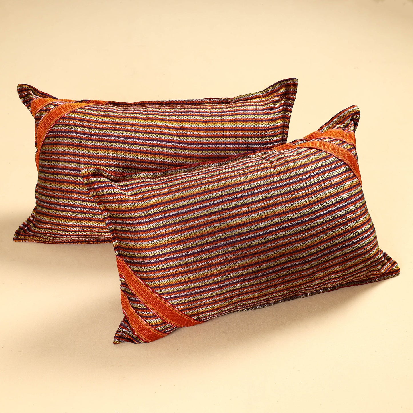 Khun Weave Cotton Pillow Covers (Set of 2)