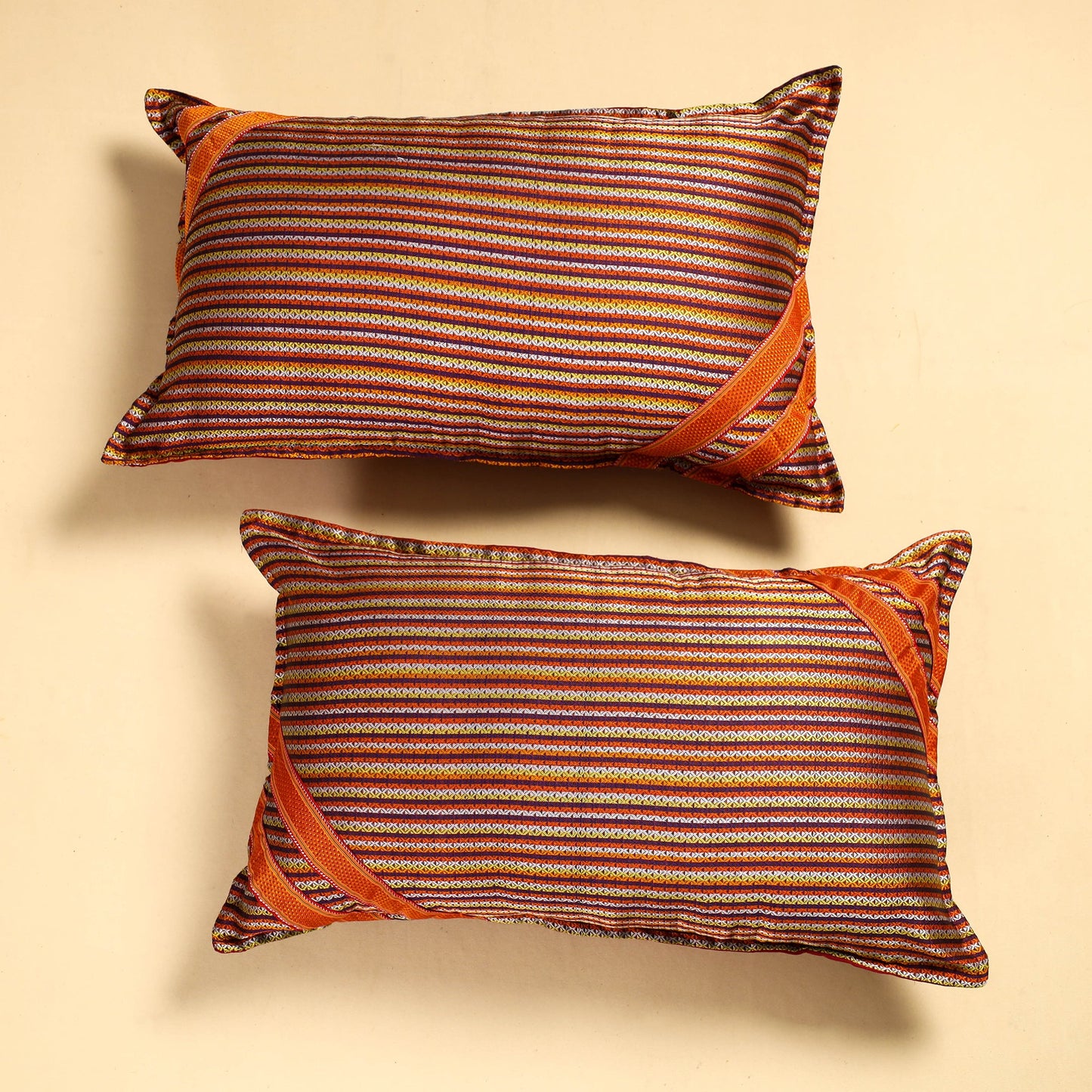 Khun Weave Cotton Pillow Covers (Set of 2)