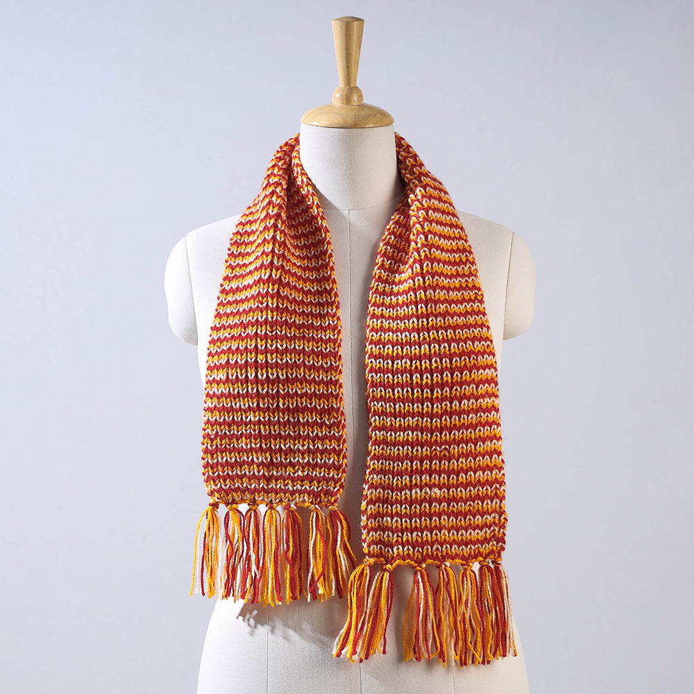 Kumaun Hand Knitted Woolen Muffler