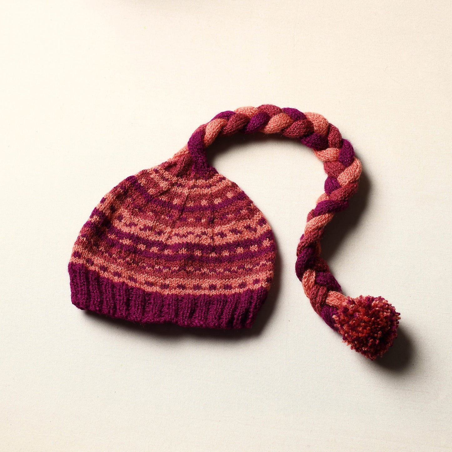 Kumaun Hand Knitted Woolen Sherpa Cap