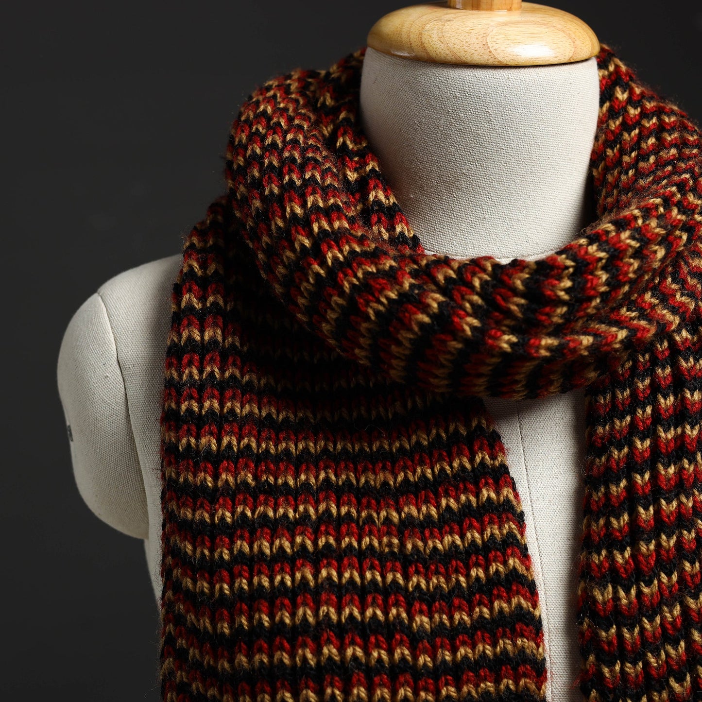 Kumaun Hand Knitted Woolen Muffler for Men & Women Online in India