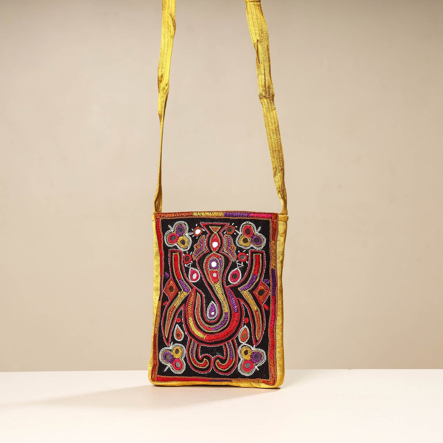 embroidery sling bag