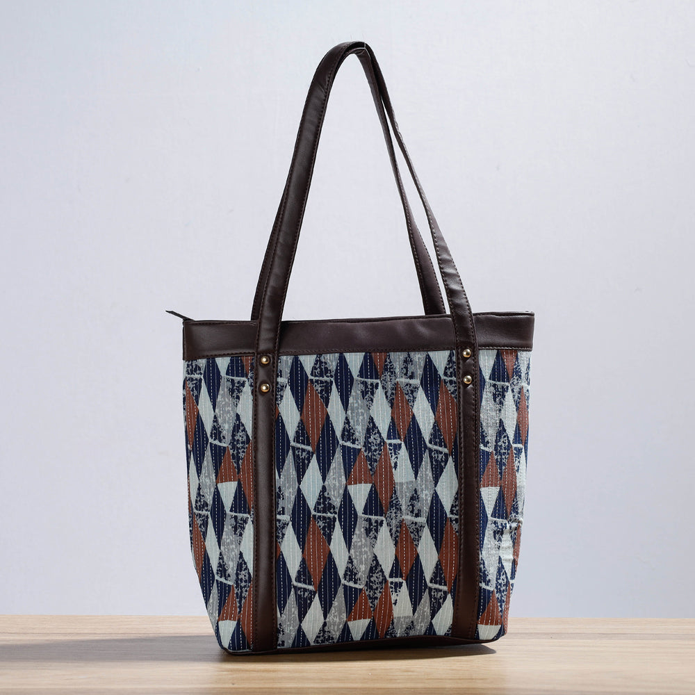 Kutch Handcrafted Cotton Running Sticth Shoulder Bag (Set of 4)