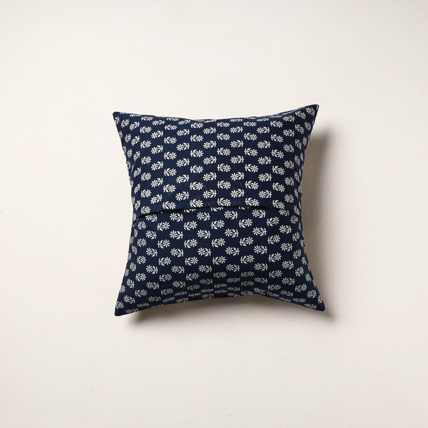 Multicolor - kutch tagai work cotton patchwork cushion