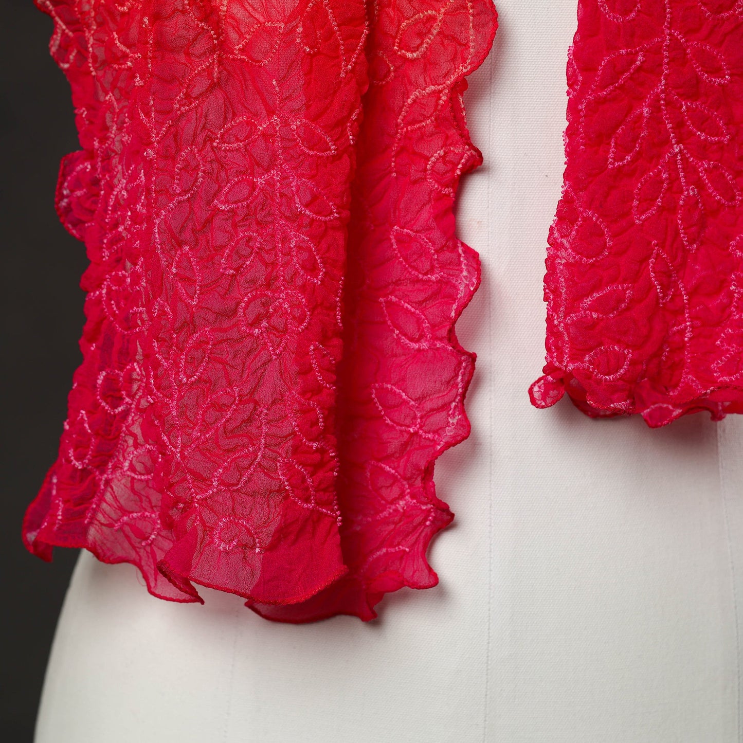 Multicolor - kutch tie & dye georgette bandhani stole 04