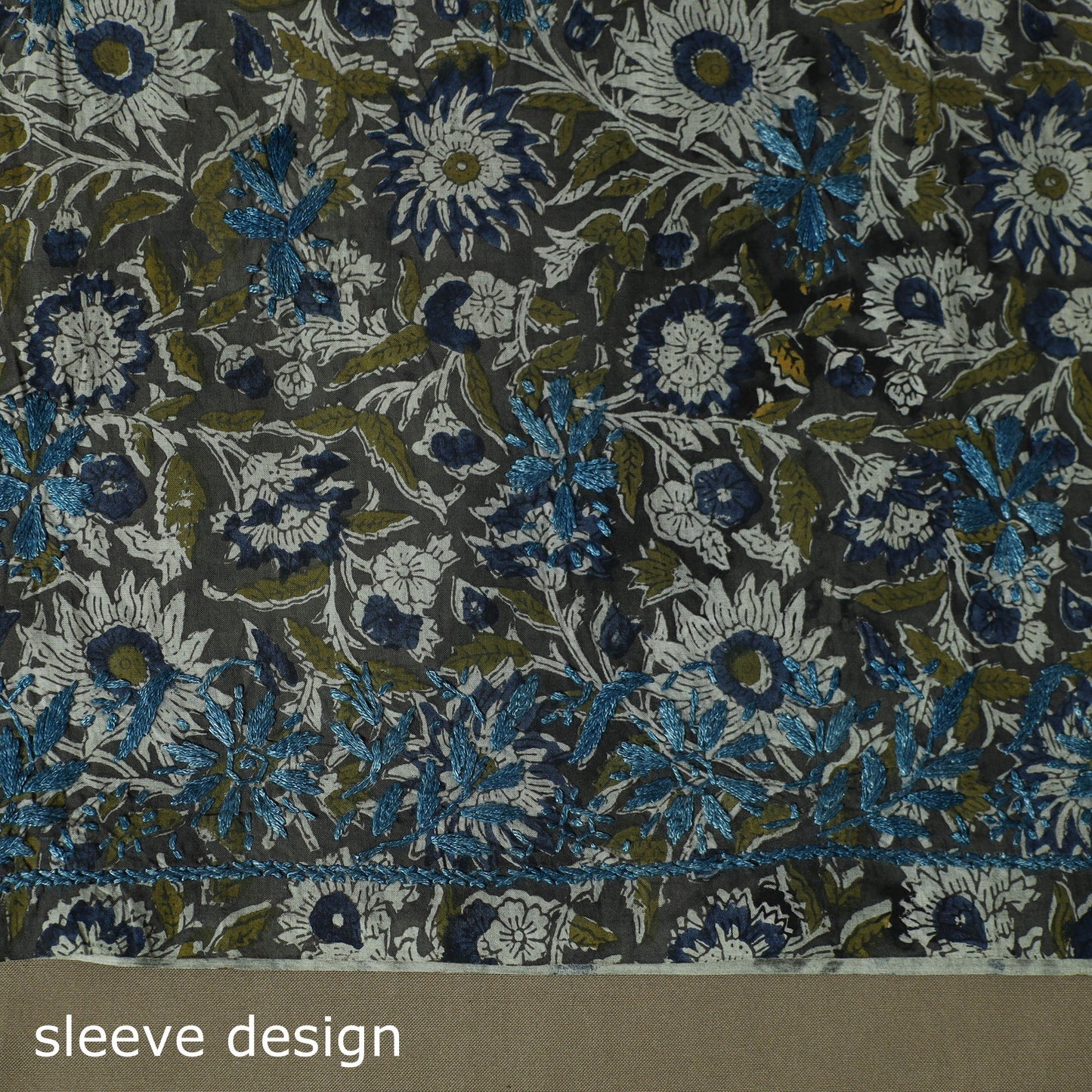 Lucknowi chikankari hand work kalamkari unstitched kurta