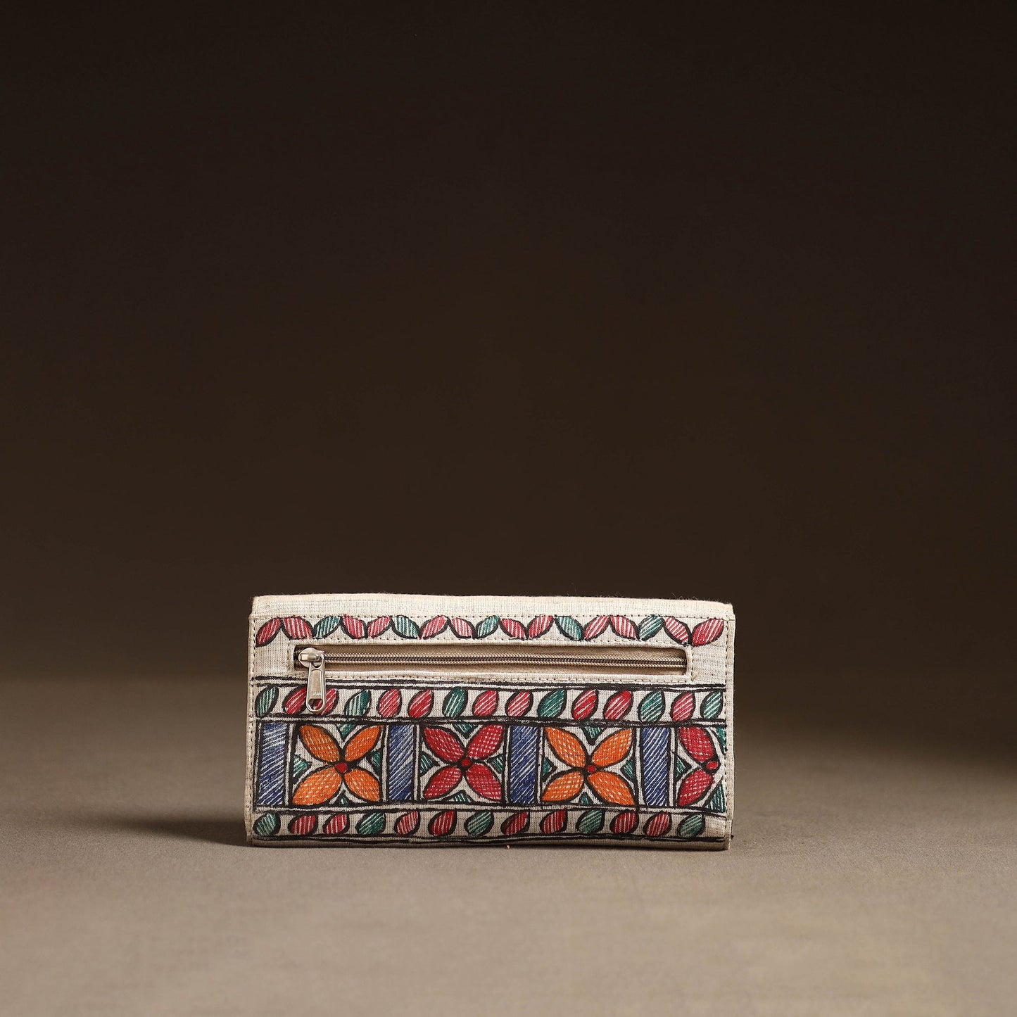 Multicolor - madhubani handpainted clutch 20 - handcrafted