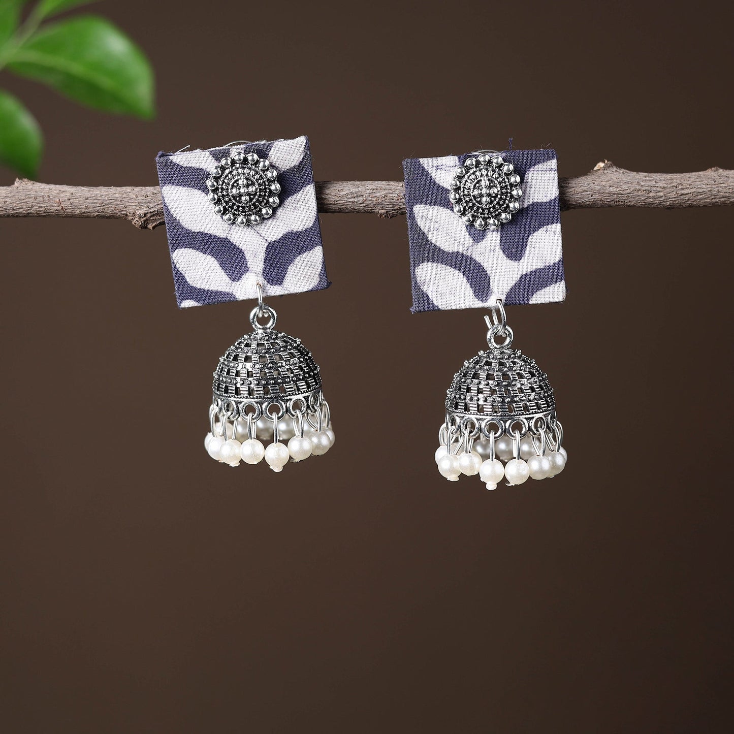 Elegant Fabart German Silver Earrings Online in India