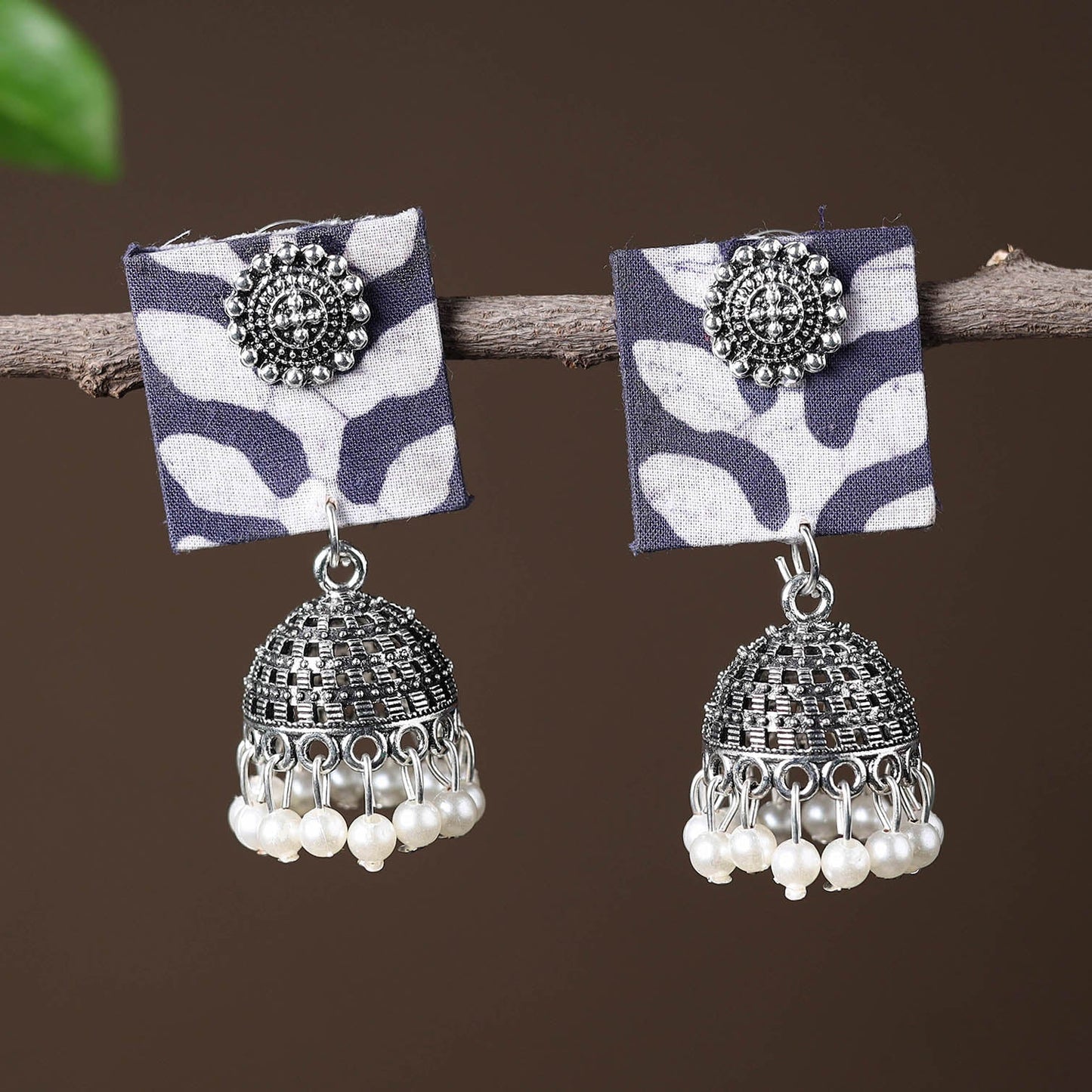 Elegant Fabart German Silver Earrings Online in India