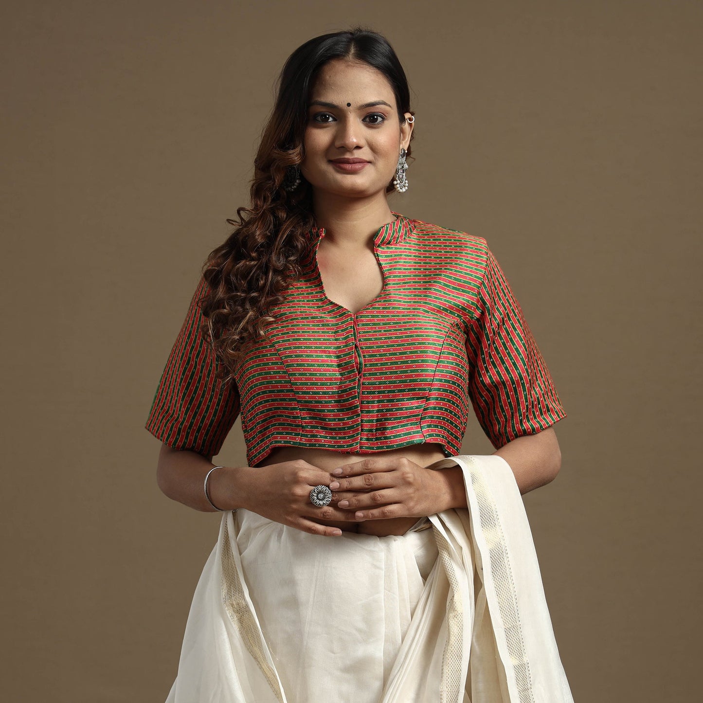Silk Stitched Blouse