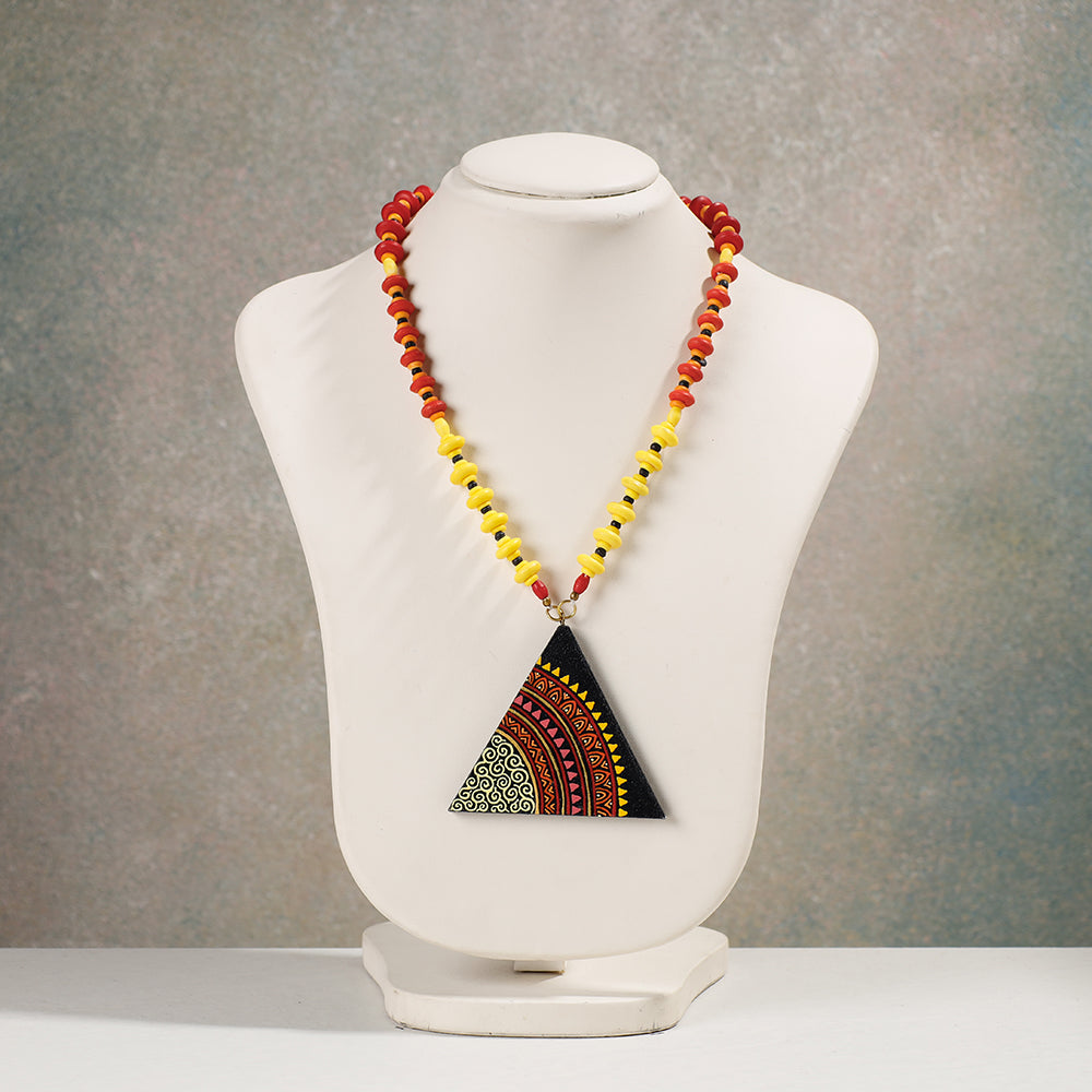 miniature handpainted necklace