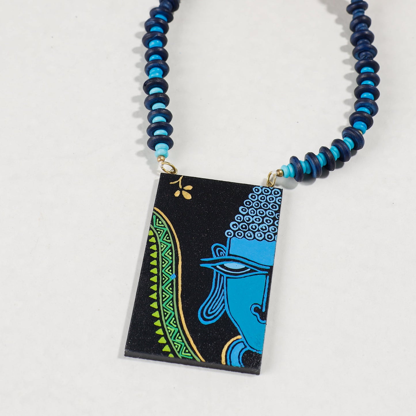 miniature handpainted necklace