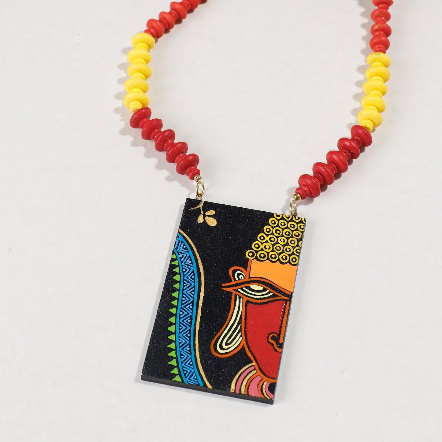 miniature handpainted necklace