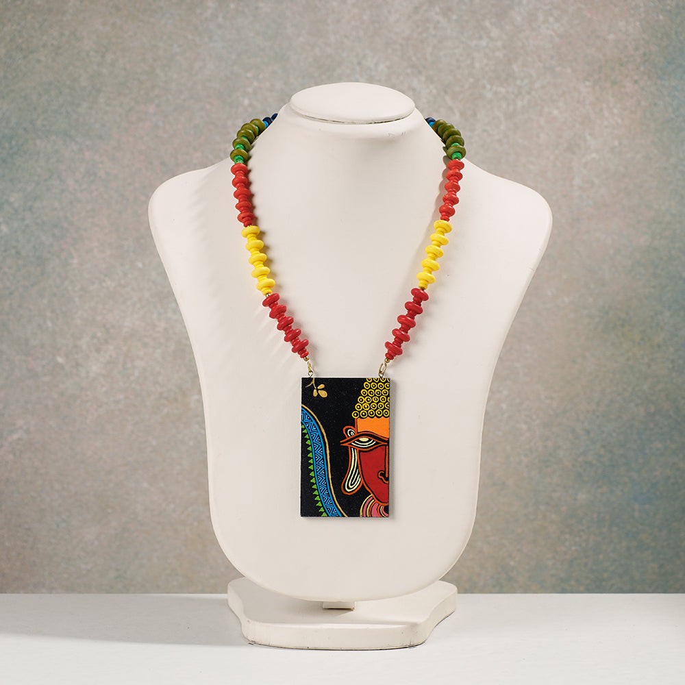 miniature handpainted necklace