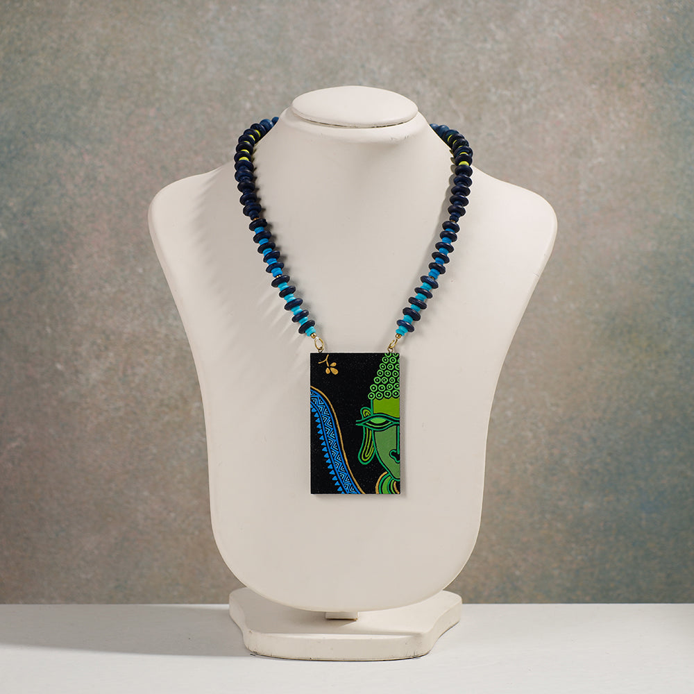 miniature handpainted necklace
