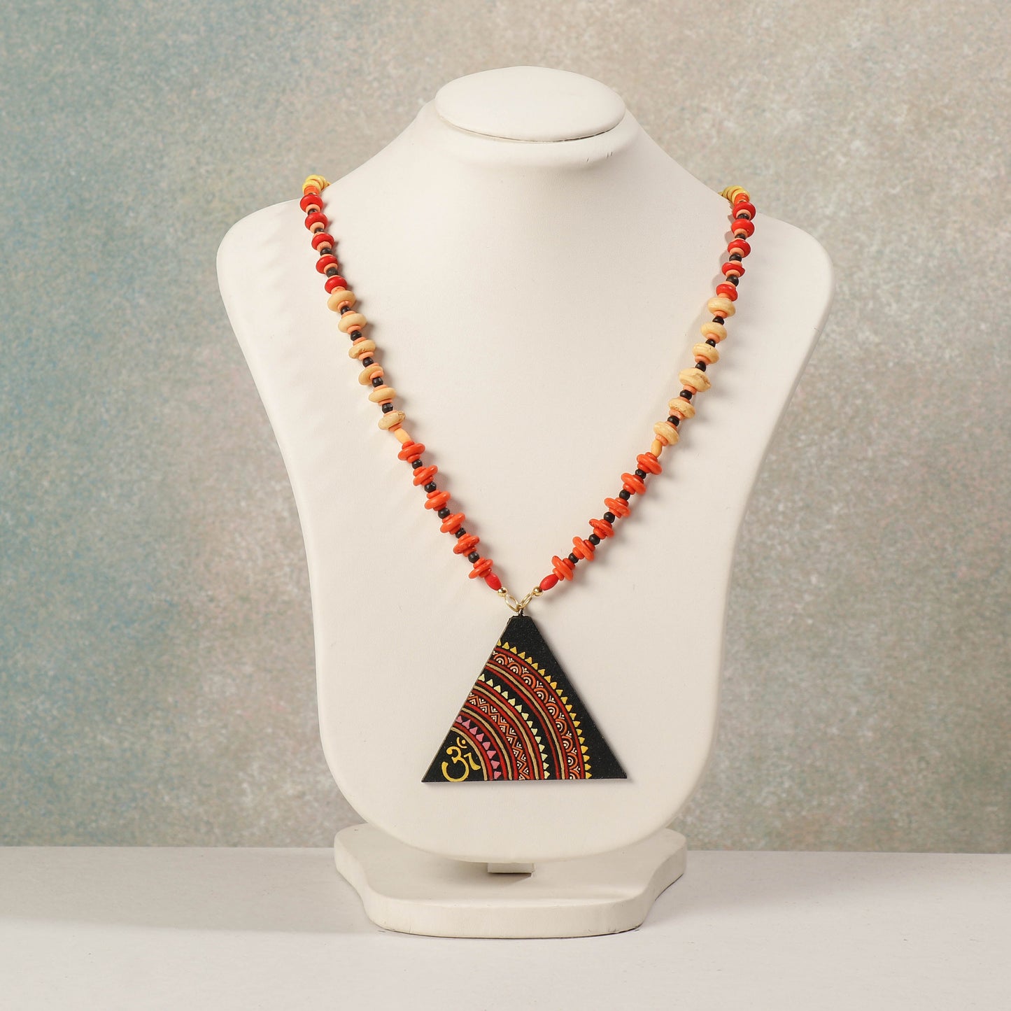 miniature handpainted necklace
