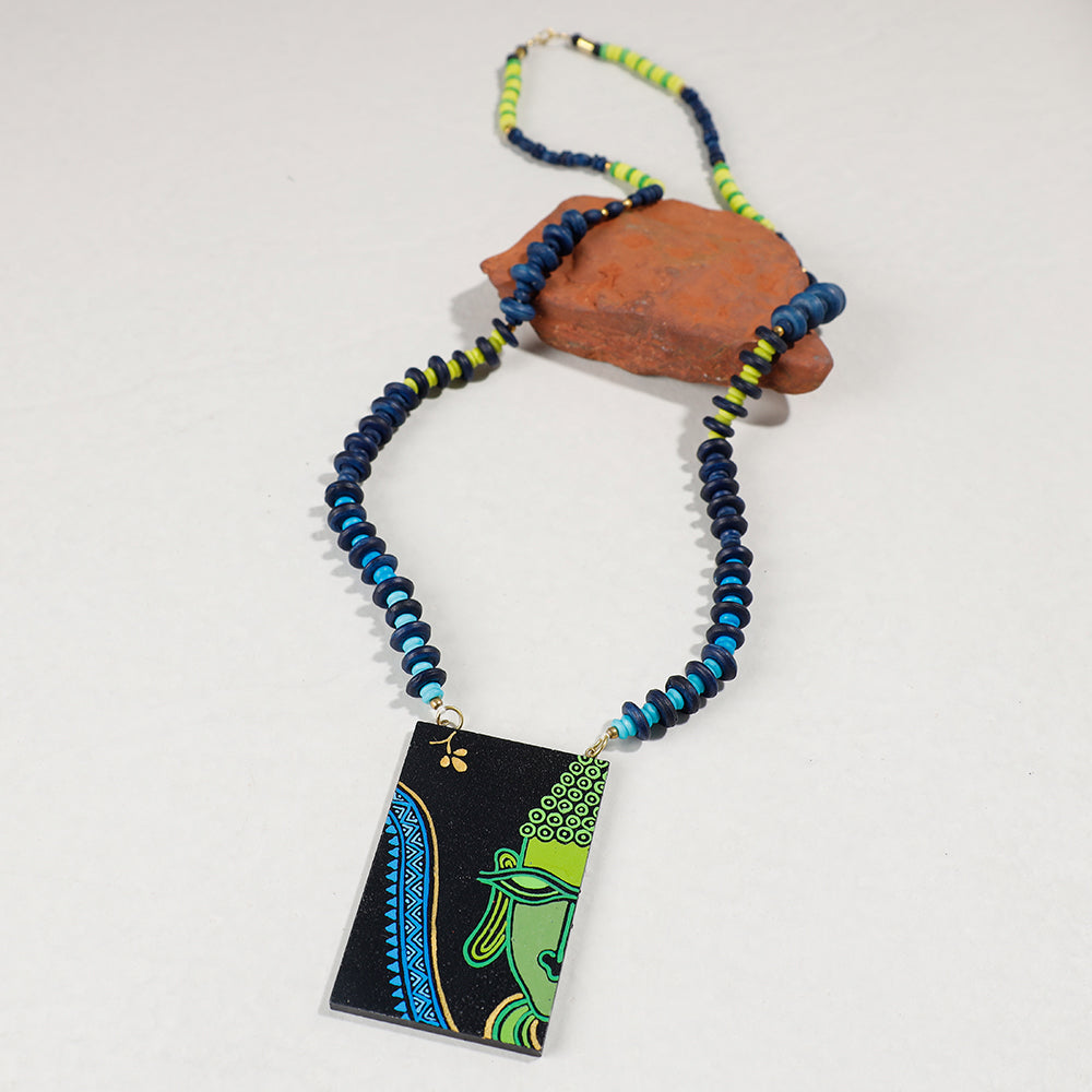 miniature handpainted necklace