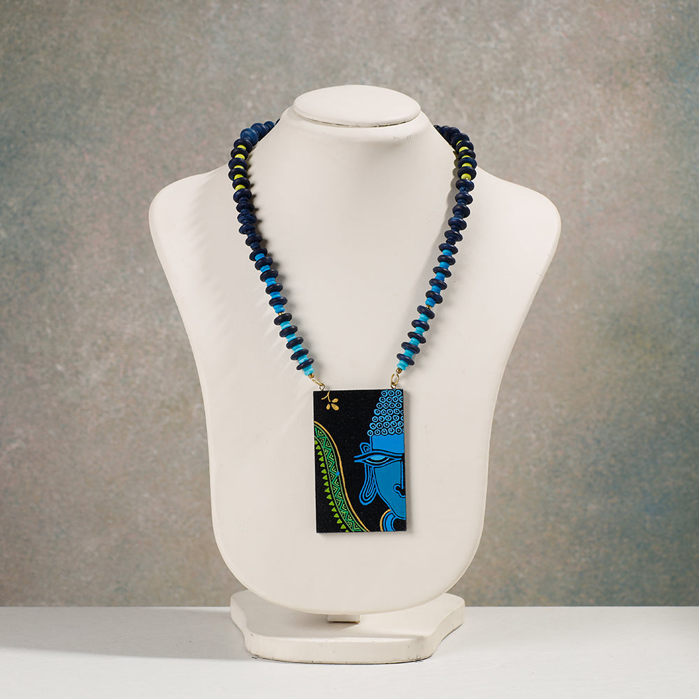 miniature handpainted necklace