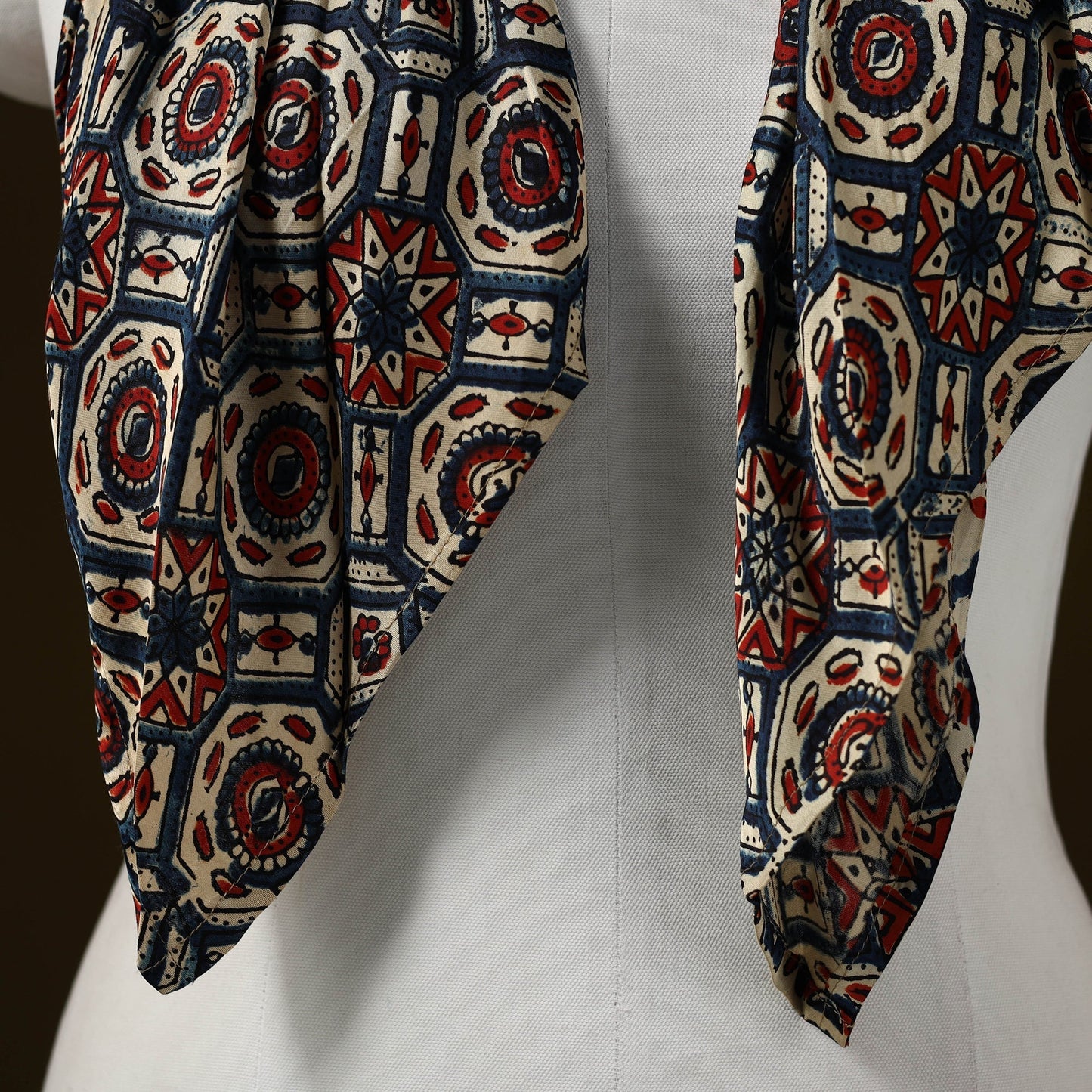 Modal silk pendant necklace scarf 39 - handcrafted