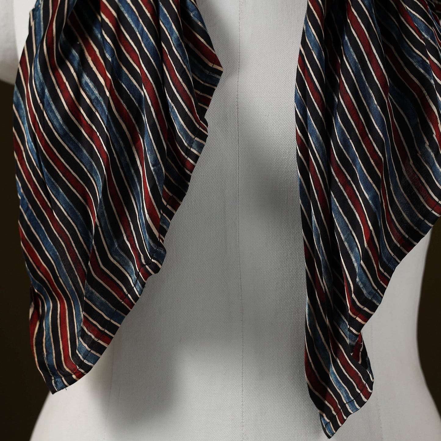 Modal silk pendant necklace scarf 49 - handcrafted