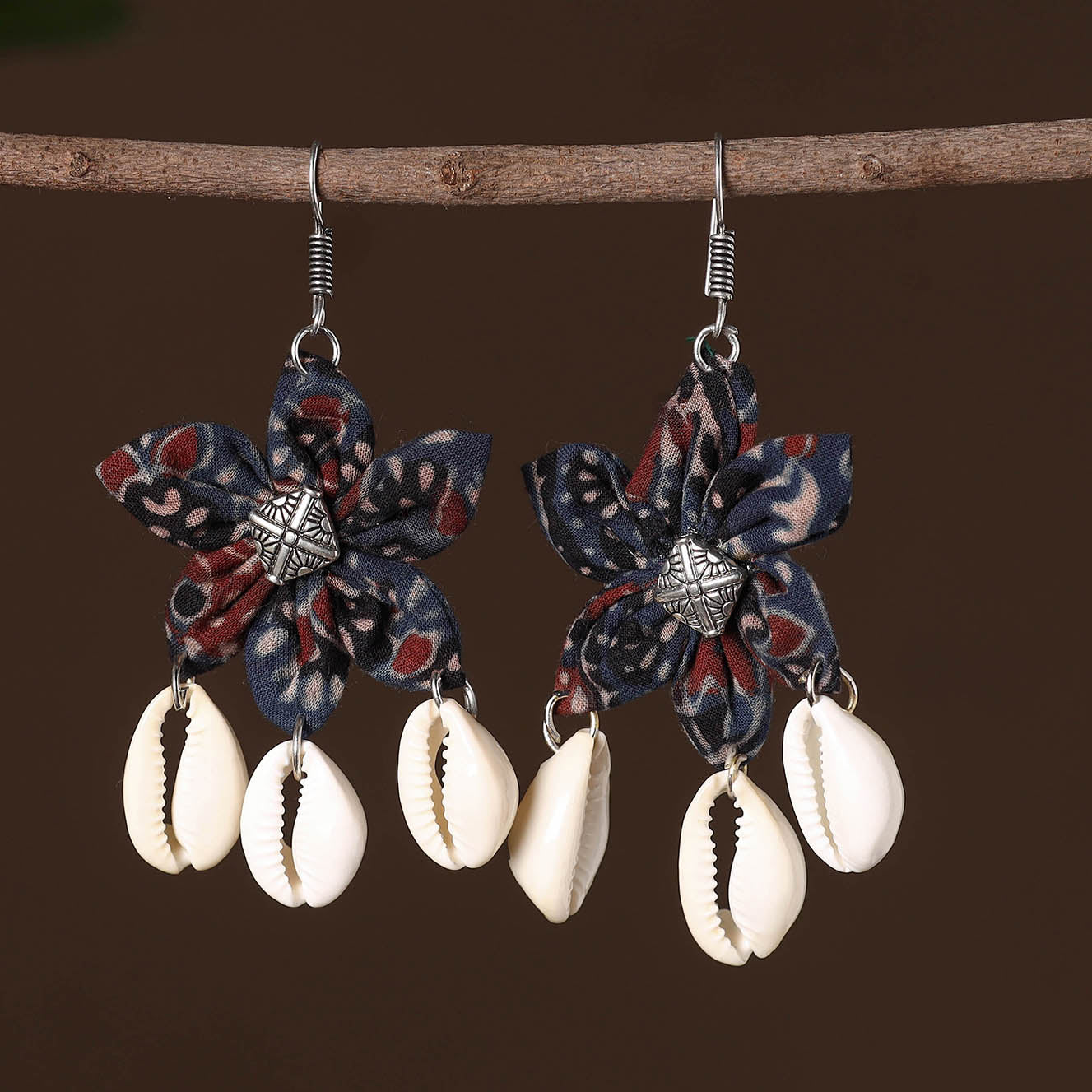 Multicolor - nabila fabart phool kali shell earrings