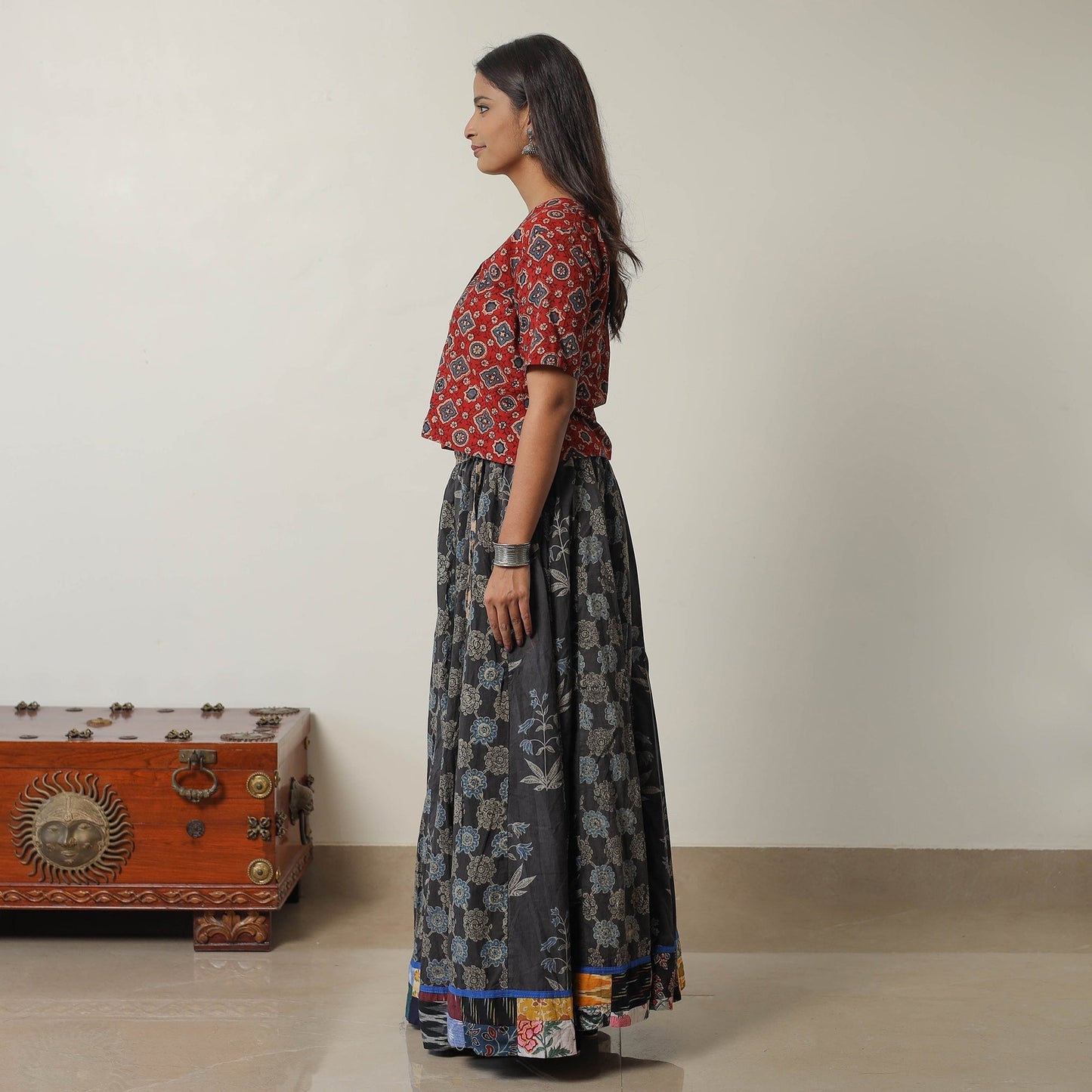 Ajrakh Skirt