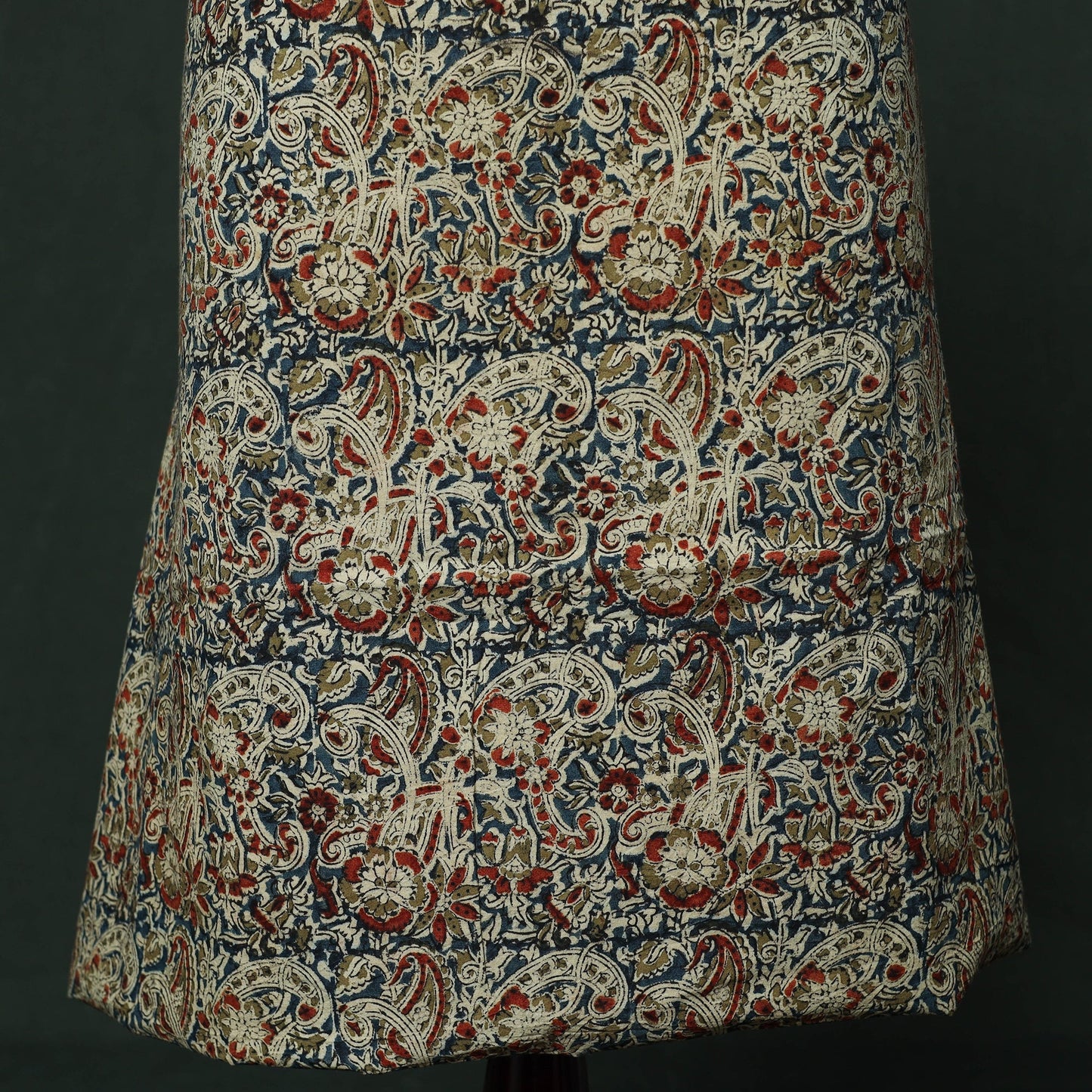 Natural dyed block print cotton pedana kalamkari 2pc