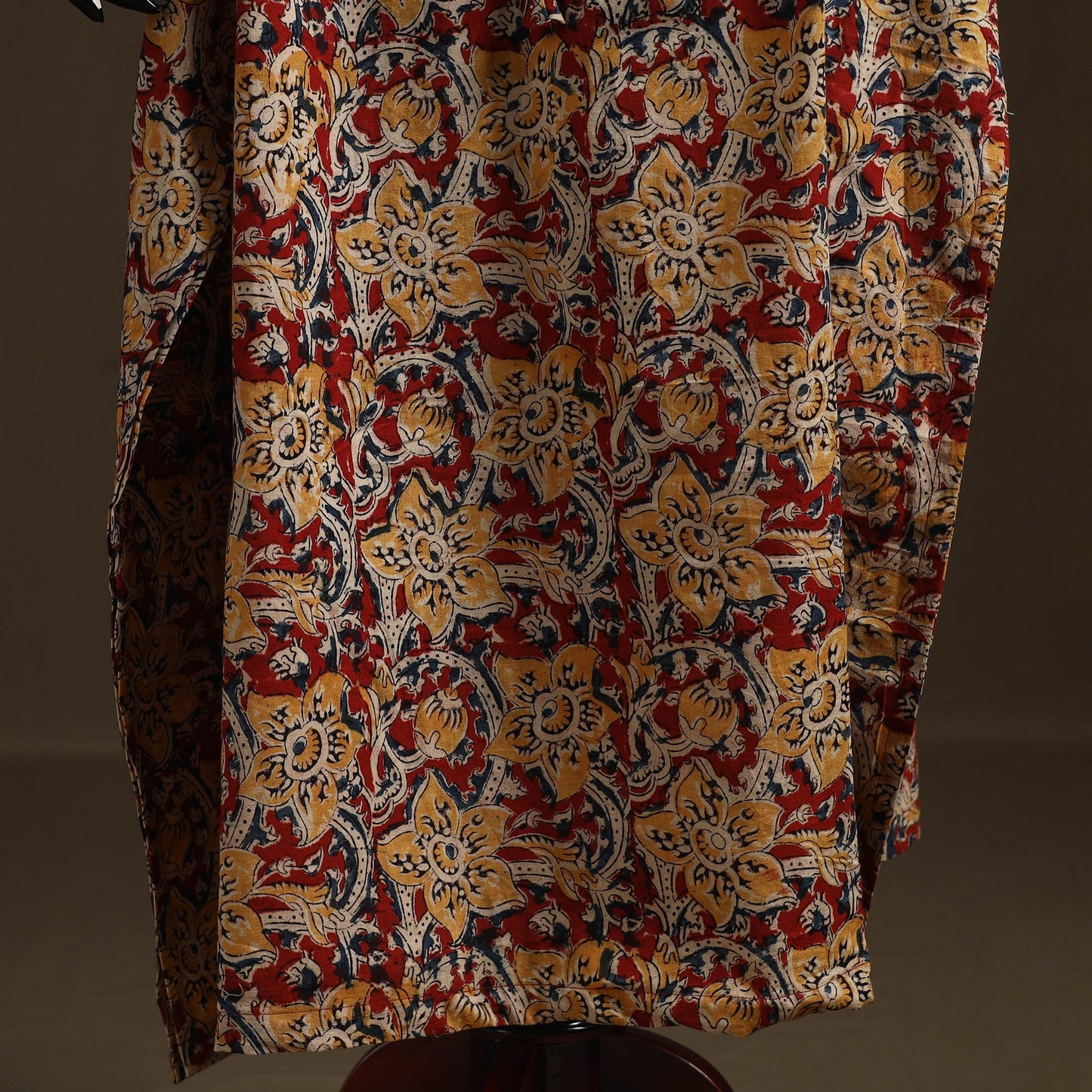 Natural dyed hand block kalamkari print patchwork cotton