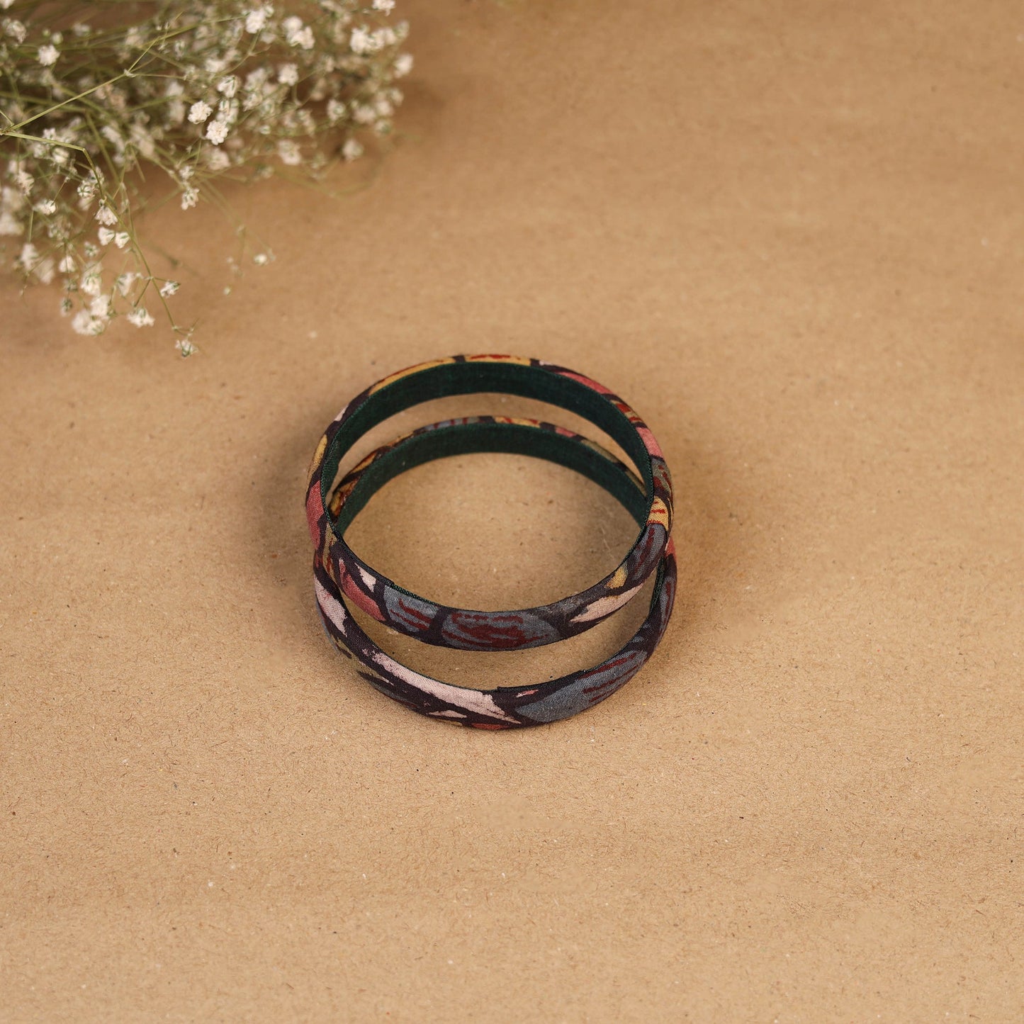 Natural dyed handpainted kalamkari bangle so2 (size - 2-8)