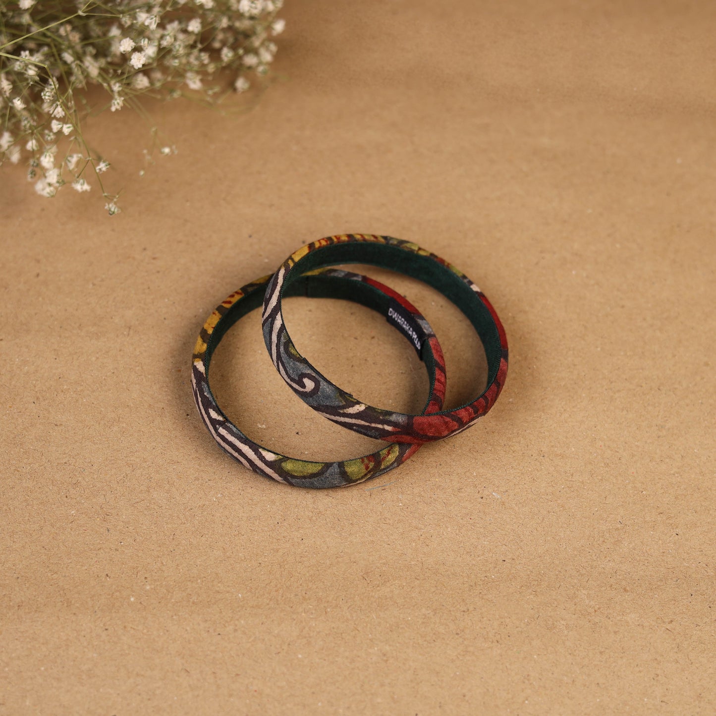 Natural dyed handpainted kalamkari bangle so2 (size - 2-8)