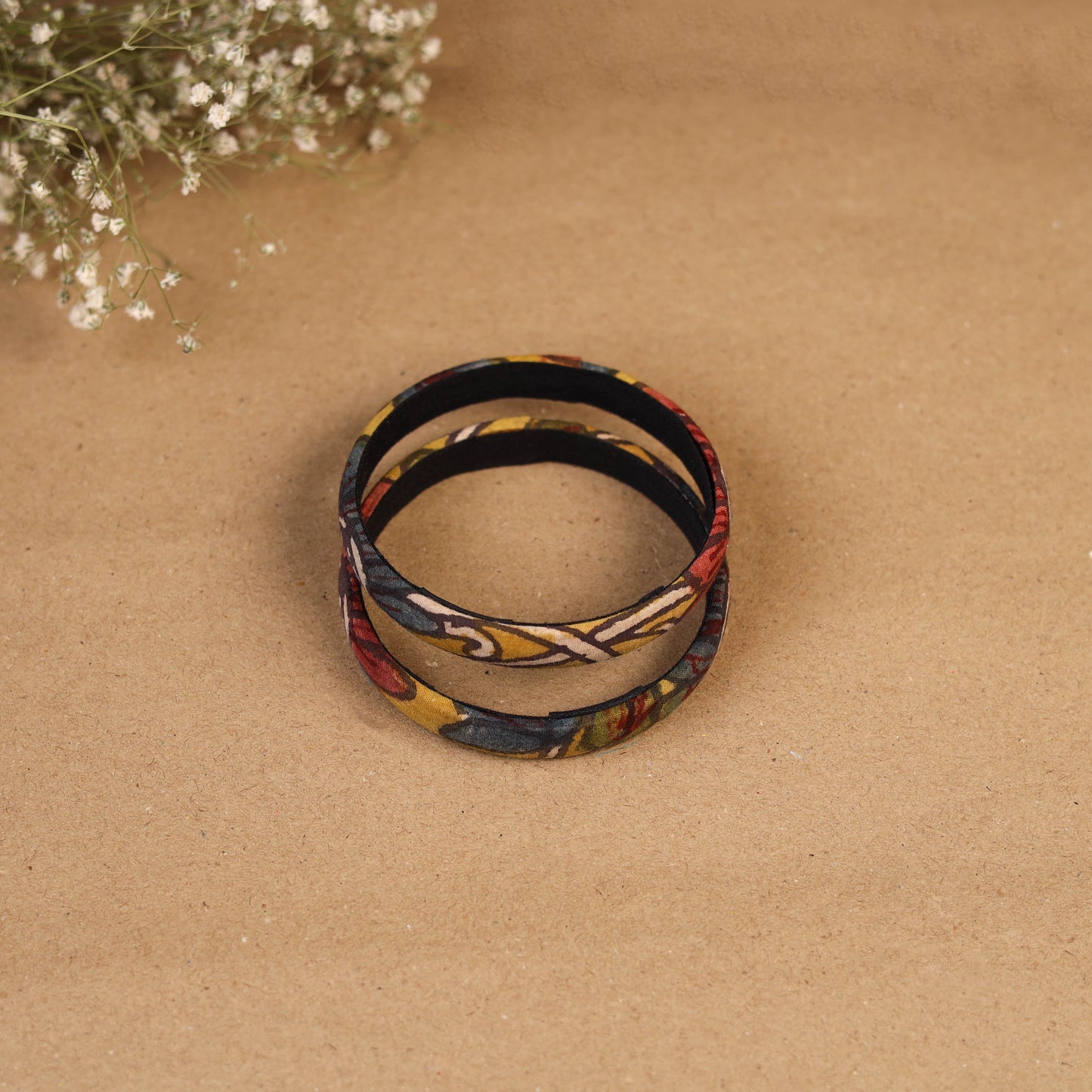 Natural dyed handpainted kalamkari bangle so2 (size - 2-8)