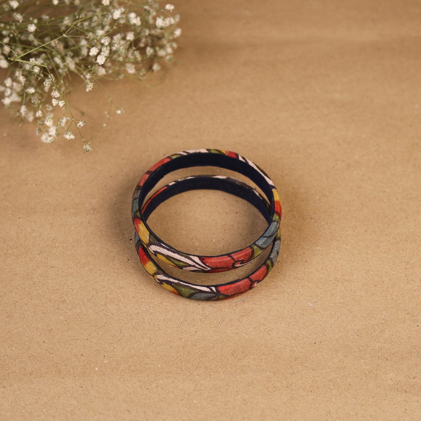 Natural dyed handpainted kalamkari bangle so2 (size - 2-8)