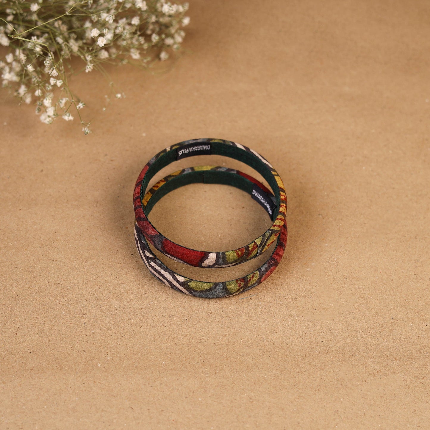 Natural dyed handpainted kalamkari bangle so2 (size - 2-8)