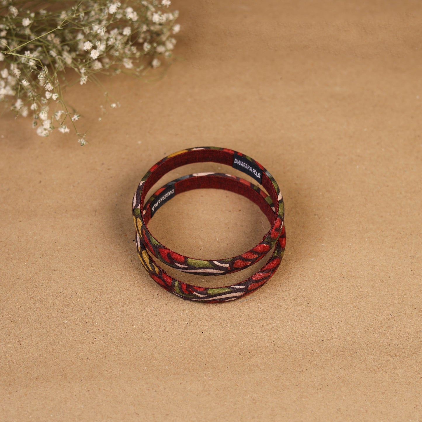 Natural dyed handpainted kalamkari bangle so2 (size - 2-8)