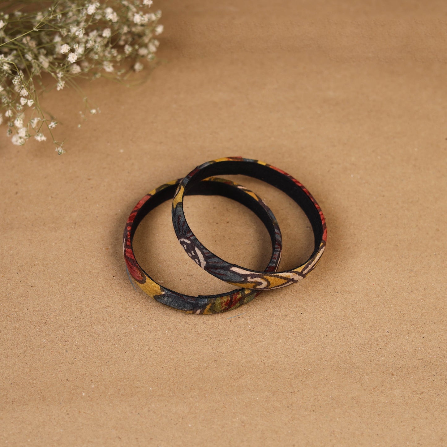 Natural dyed handpainted kalamkari bangle so2 (size - 2-8)