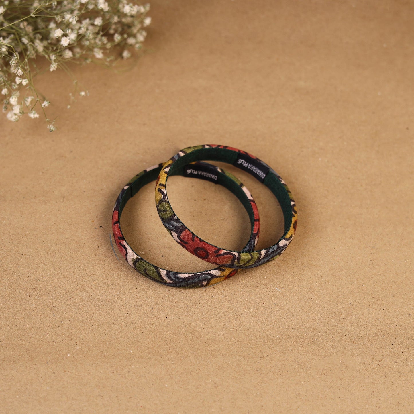 Natural dyed handpainted kalamkari bangle so2 (size - 2-8)