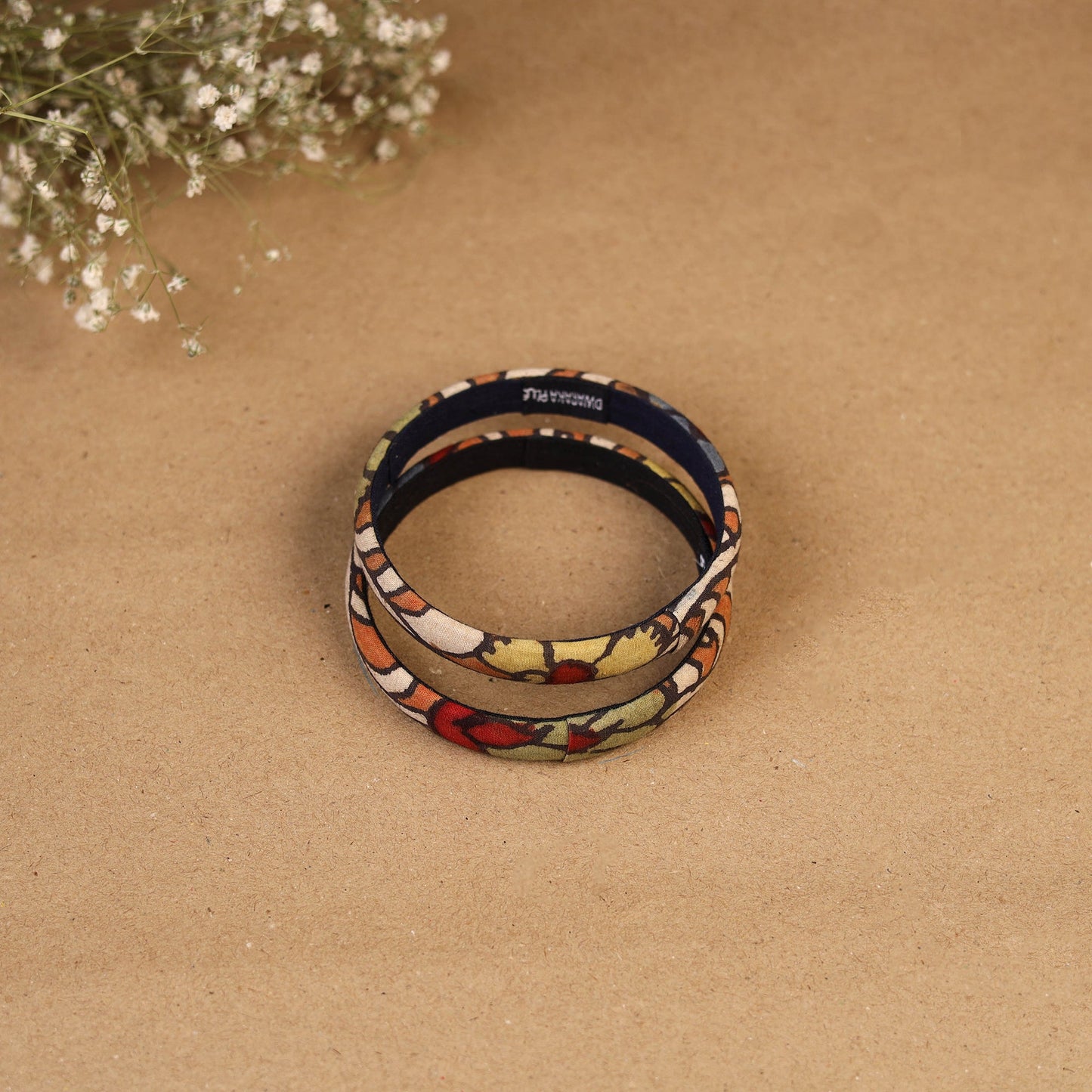 Natural dyed handpainted kalamkari bangle so2 (size - 2-8)