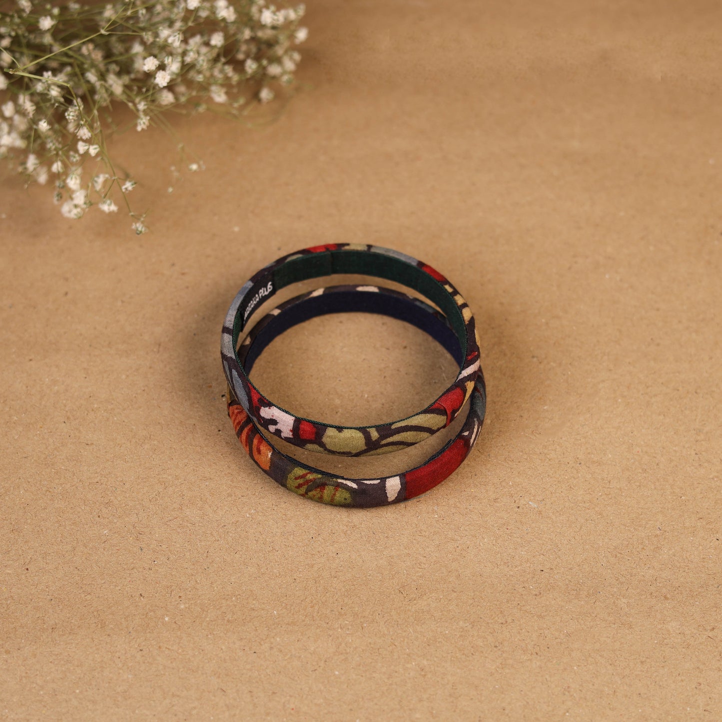 Natural dyed handpainted kalamkari bangle so2 (size - 2-8)