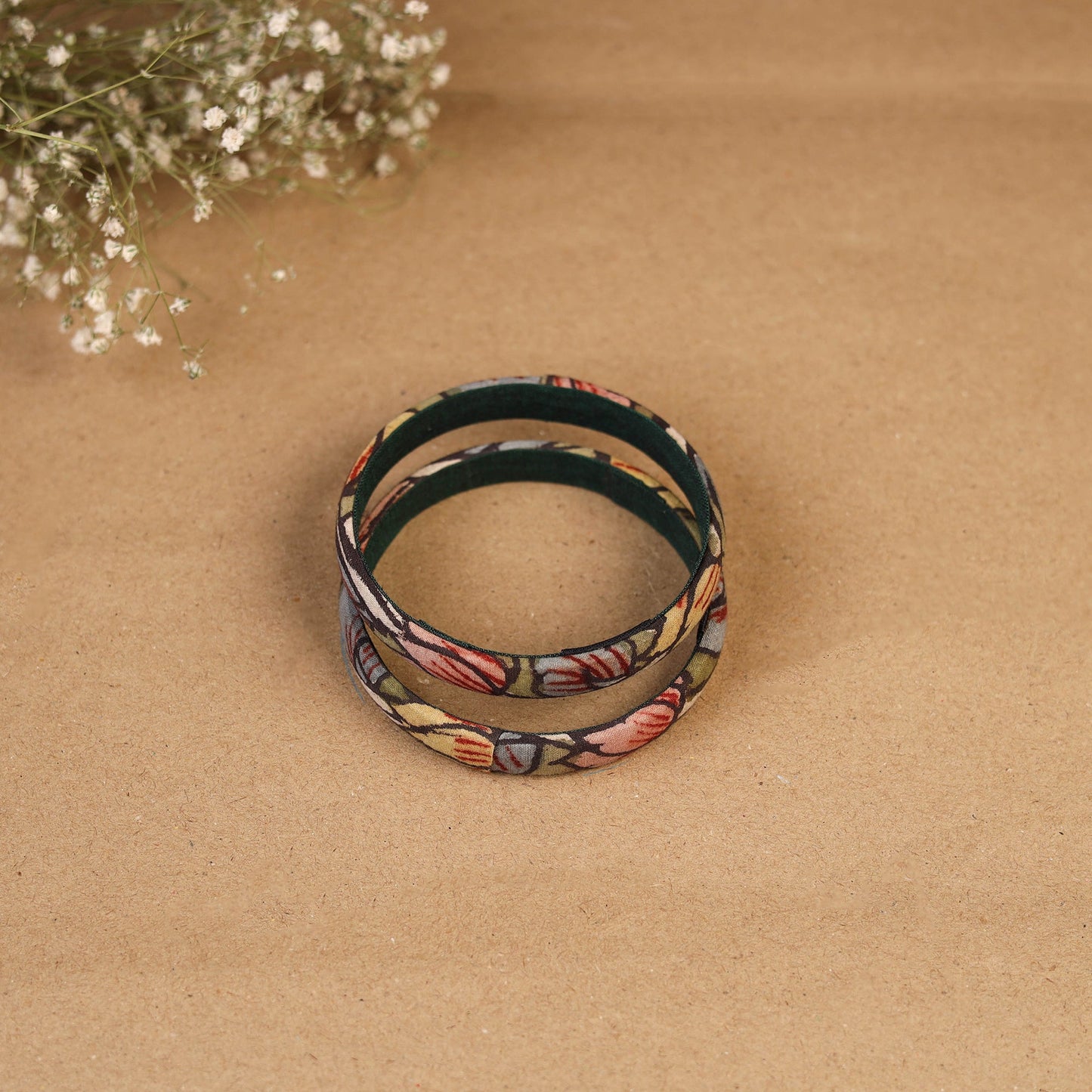 Natural dyed handpainted kalamkari bangle so2 (size - 2-8)