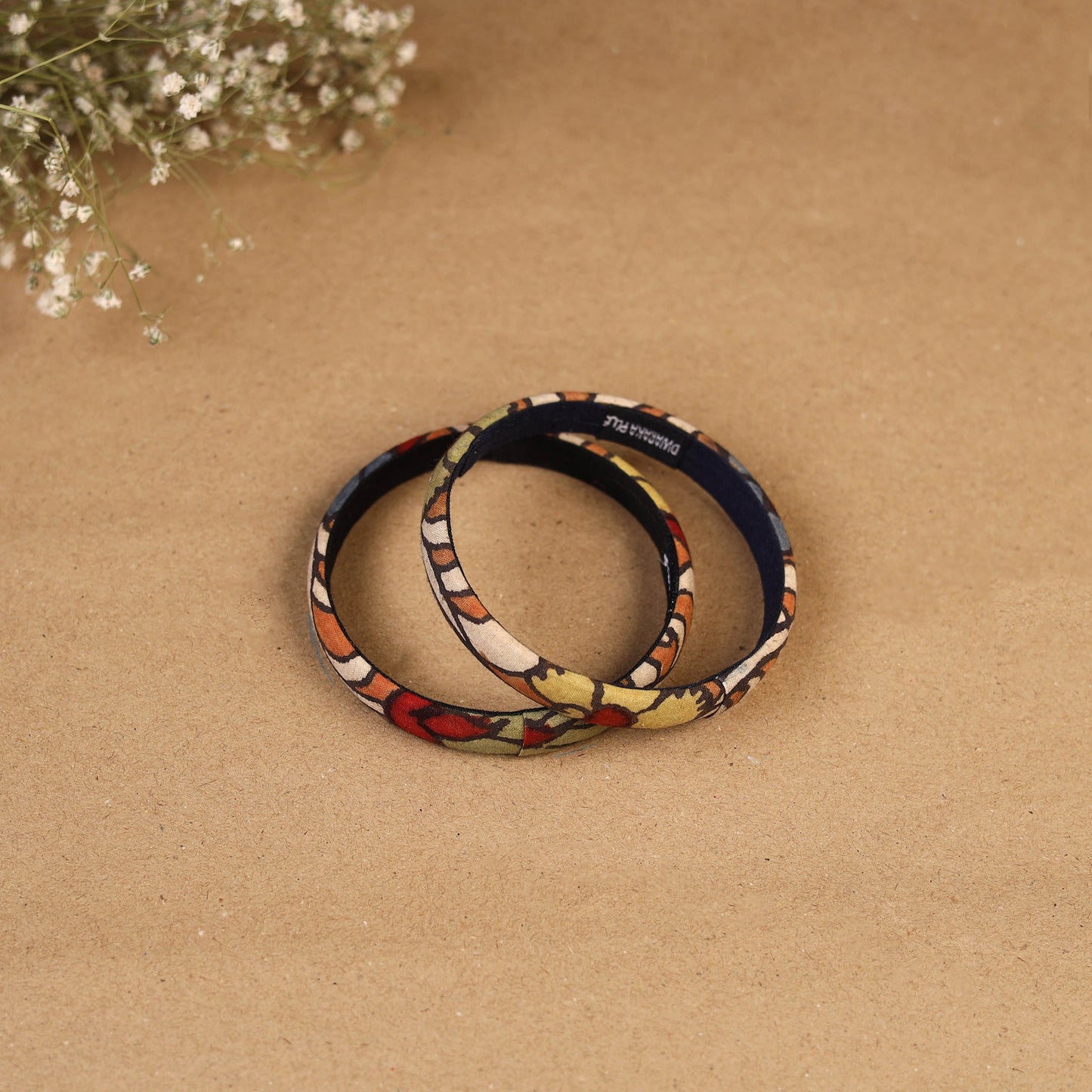 Natural dyed handpainted kalamkari bangle so2 (size - 2-8)