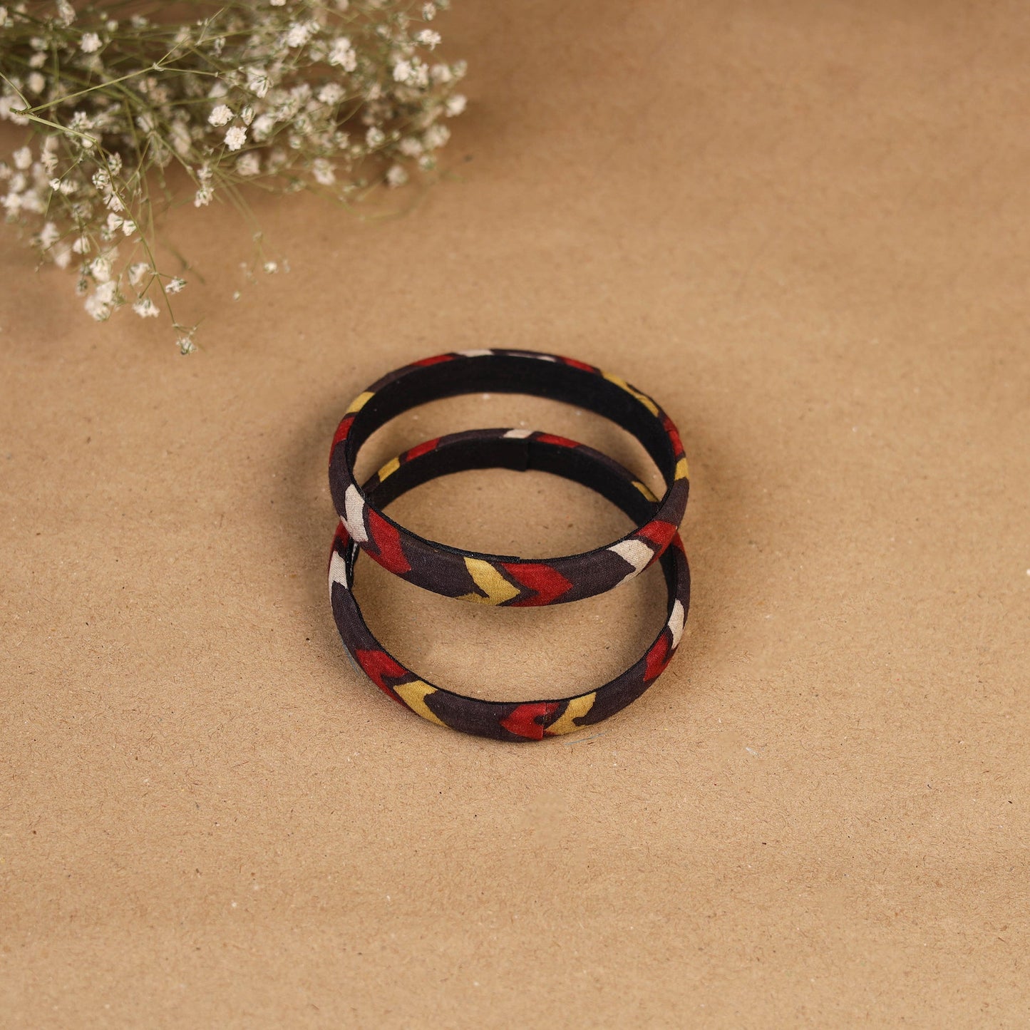 Natural dyed handpainted kalamkari bangle so2 (size - 2-8)