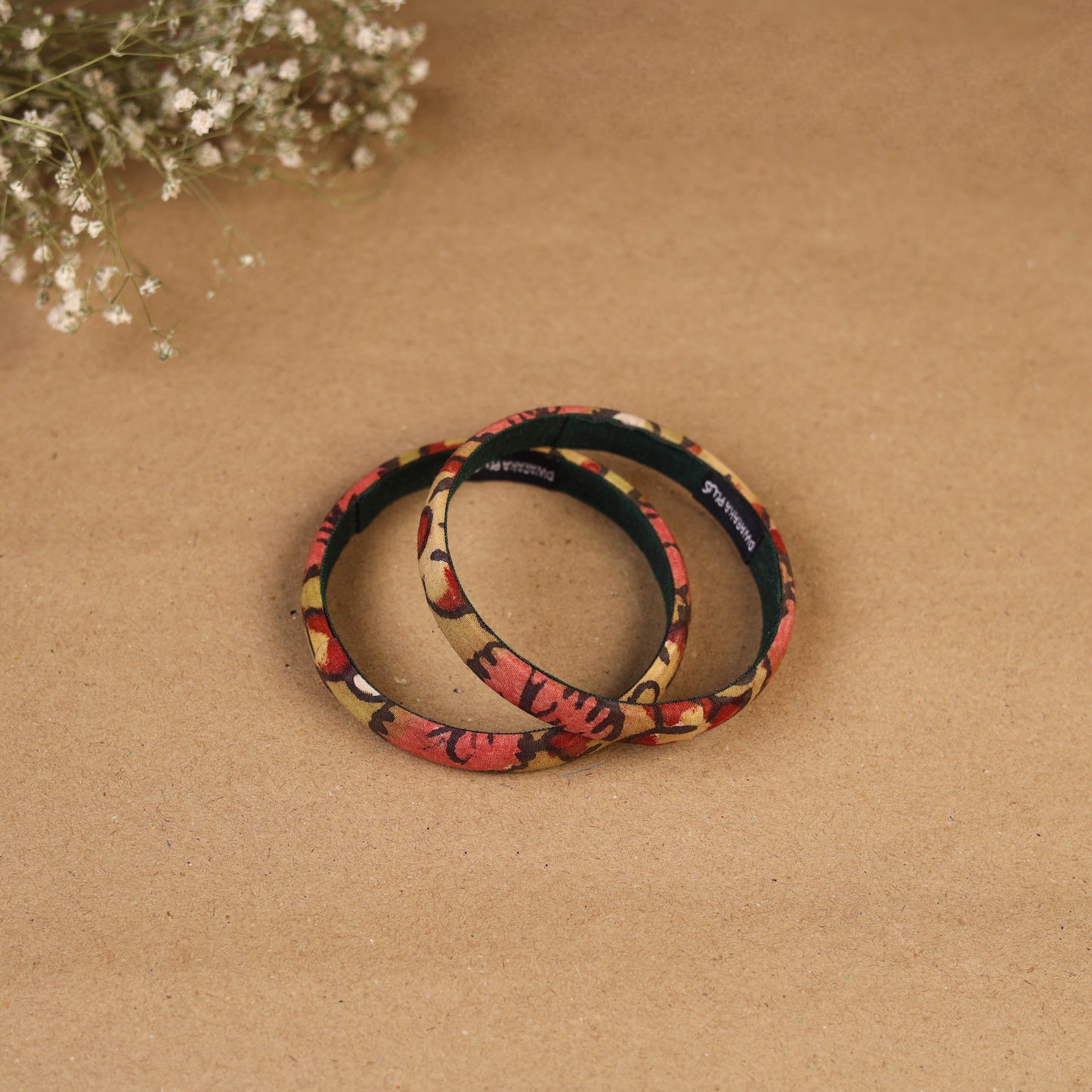 Natural dyed handpainted kalamkari bangle so2 (size - 2-8)