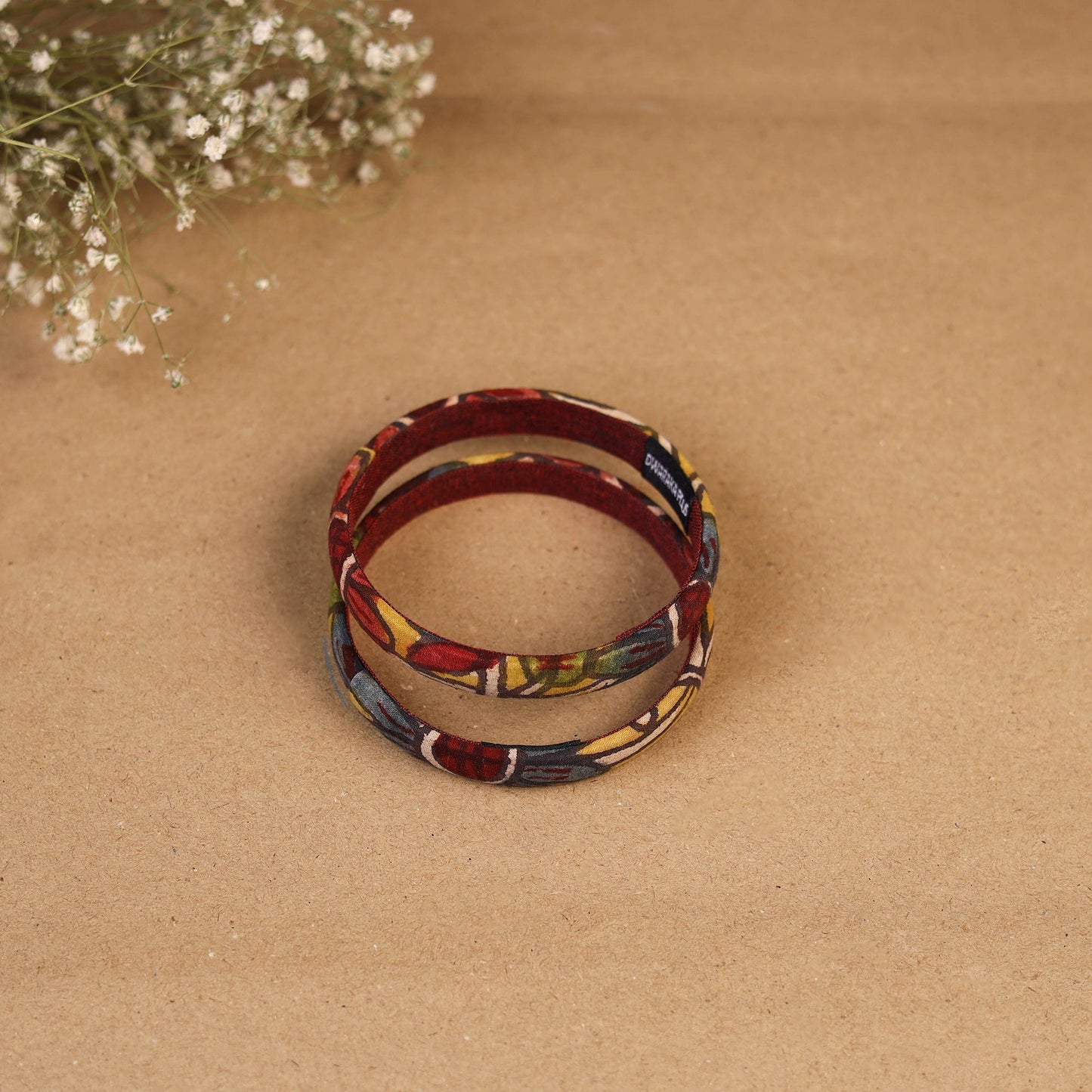 Natural dyed handpainted kalamkari bangle so2 (size - 2-8)