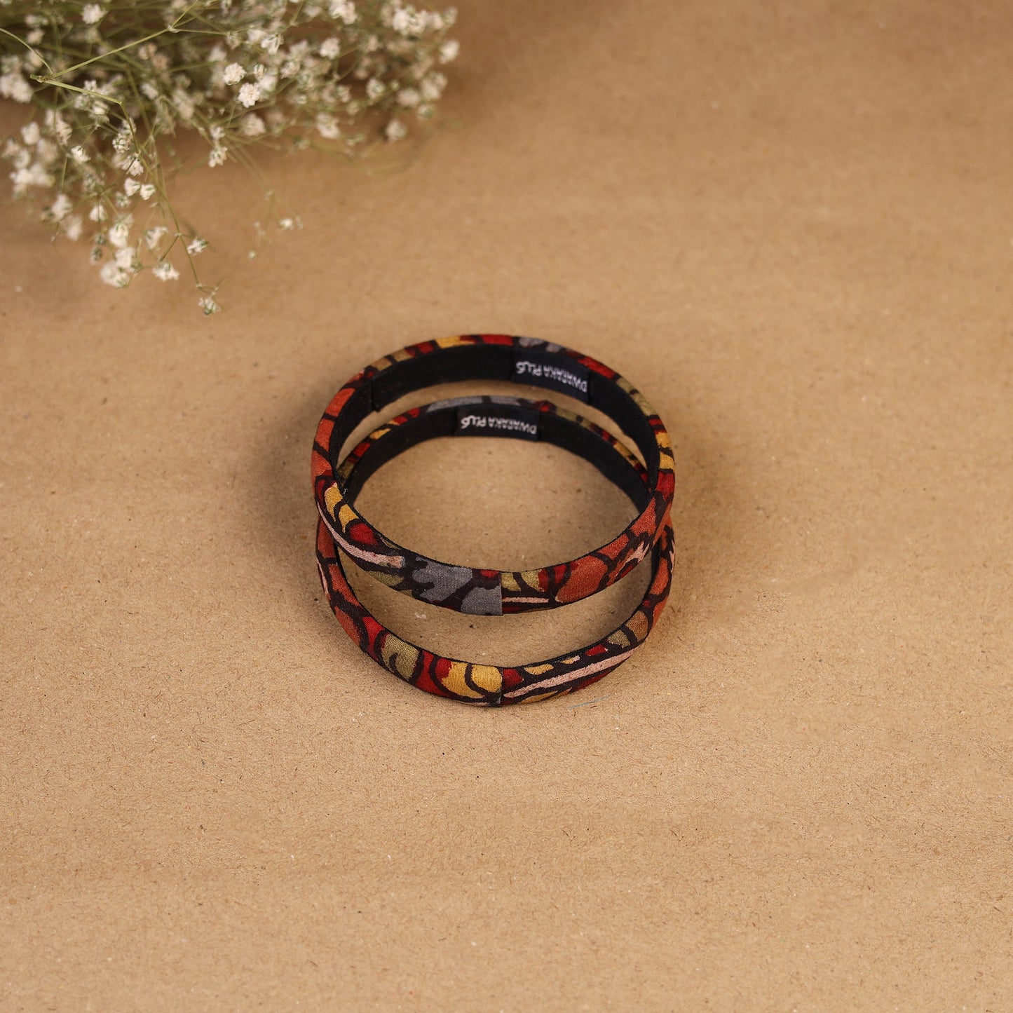Natural dyed handpainted kalamkari bangle so2 (size - 2-8)