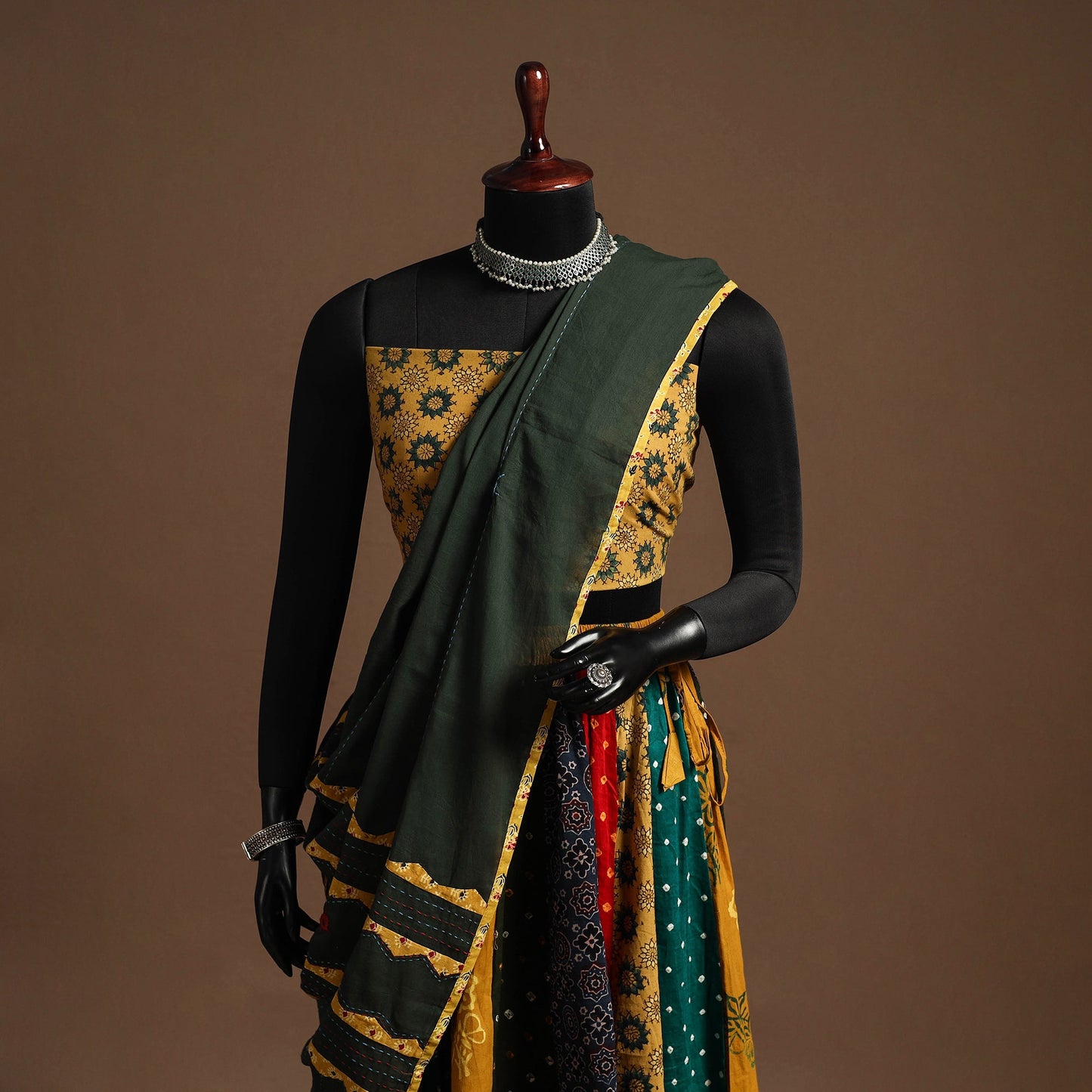 Multicolor - navratri garba cotton chaniya choli set 02