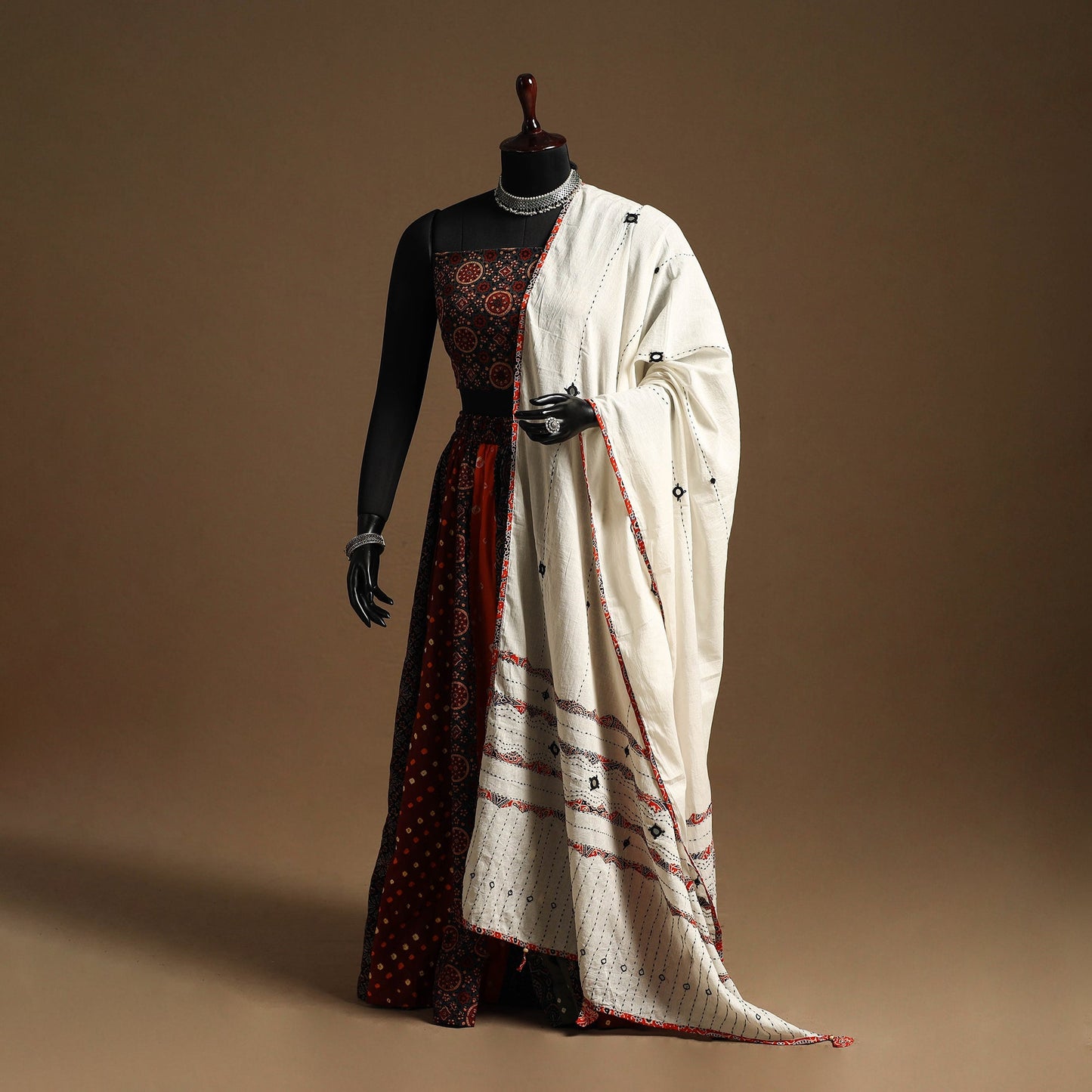 Multicolor - navratri garba cotton chaniya choli set 11